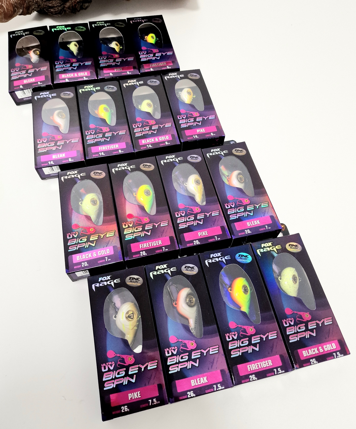 Fox Rage Big Eye Spin Tail 8g 14g 20g 26g
