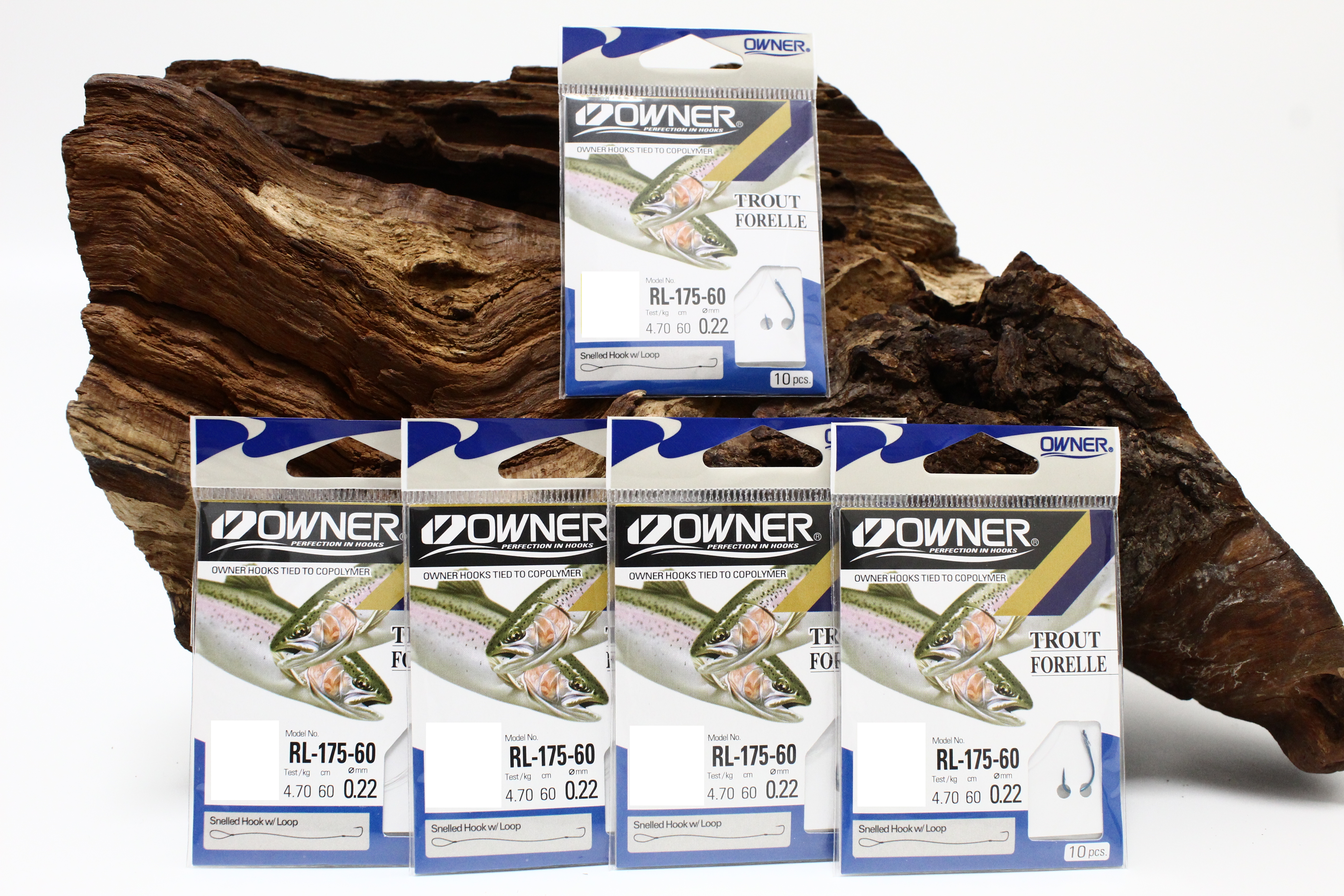 Owner RL-175-60 Forellenhaken blau 60cm Gr. 4 6 8 10 12