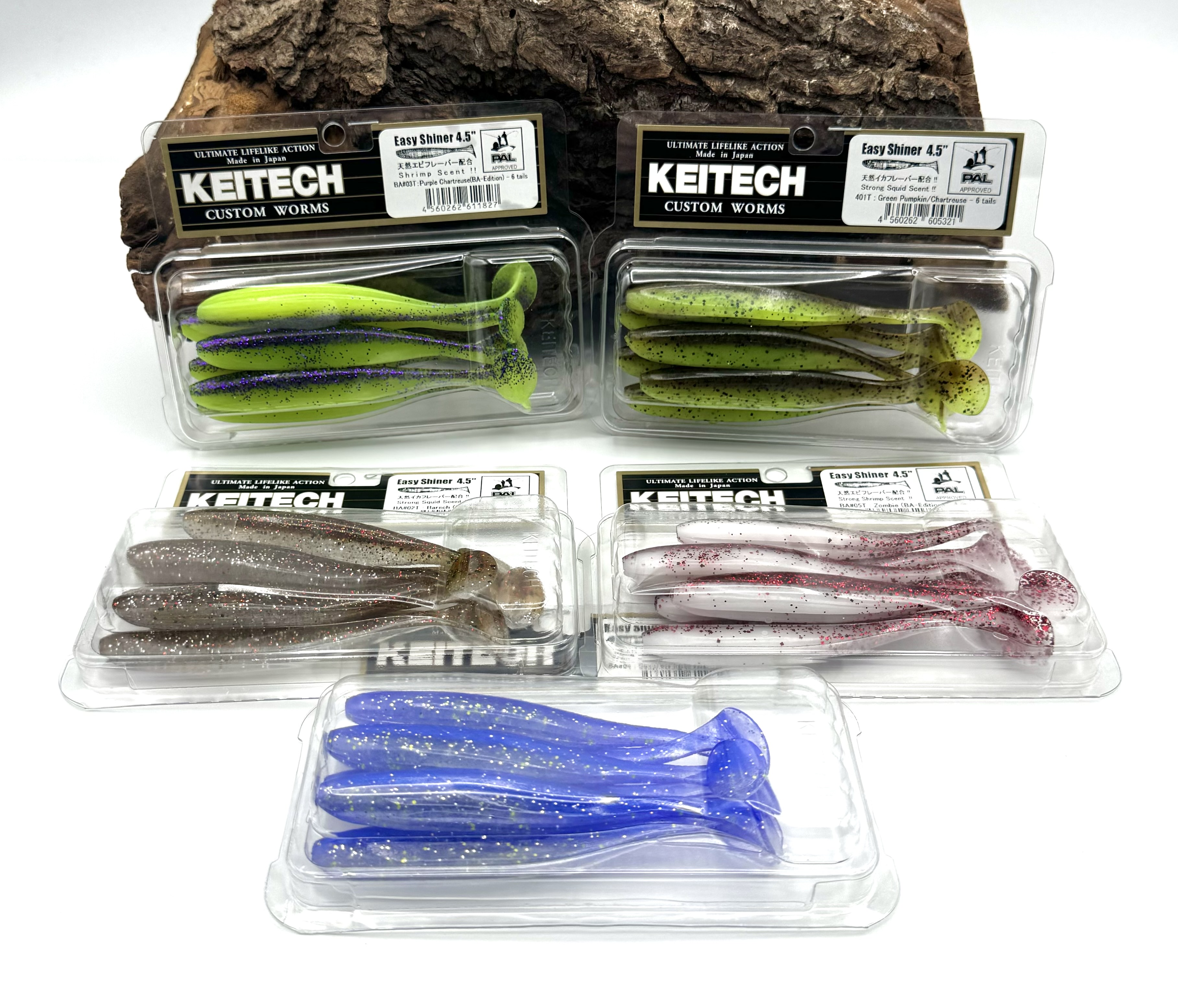 Keitech 4,5" Easy Shiner Barsch-Alarm Farben 11,3cm