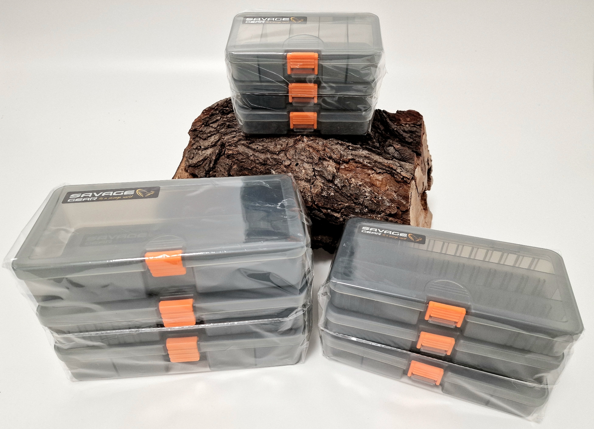Savage Gear Lure Box Smoke Combi Kit 3 Stück 4 Größen