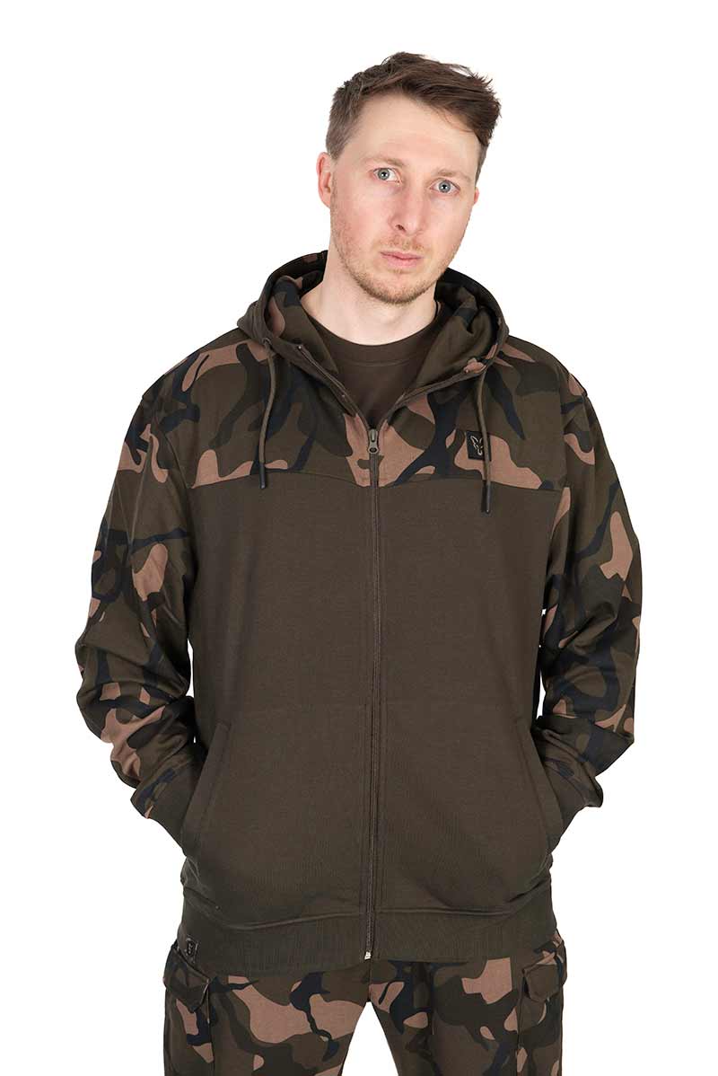 Fox LW Zipped Hoody Khaki Camo S M L XL 2XL 3XL Kapuzenjacke