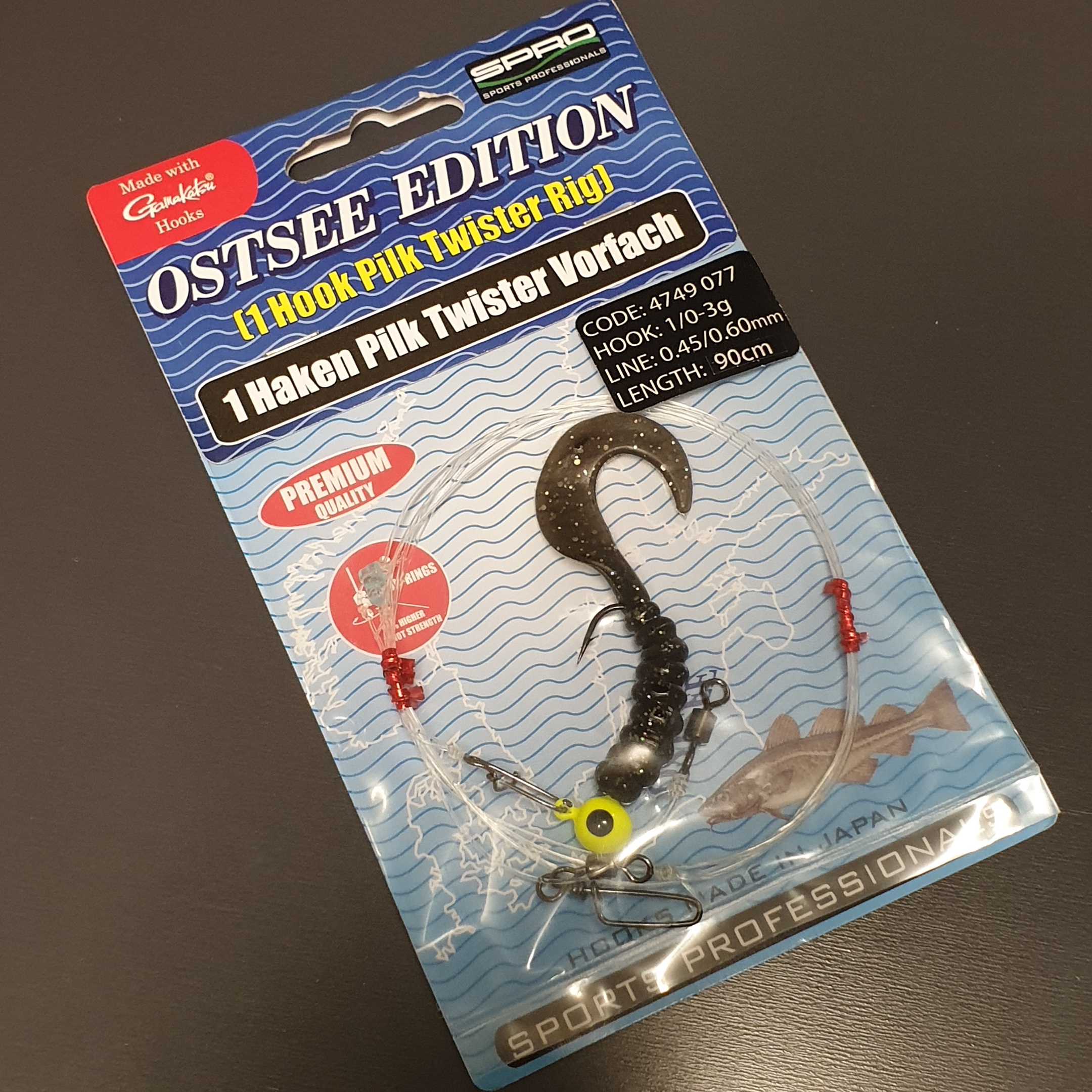 Spro Ostsee Edition 1 Haken Pilk Twister Rig 3g ABVERKAUF