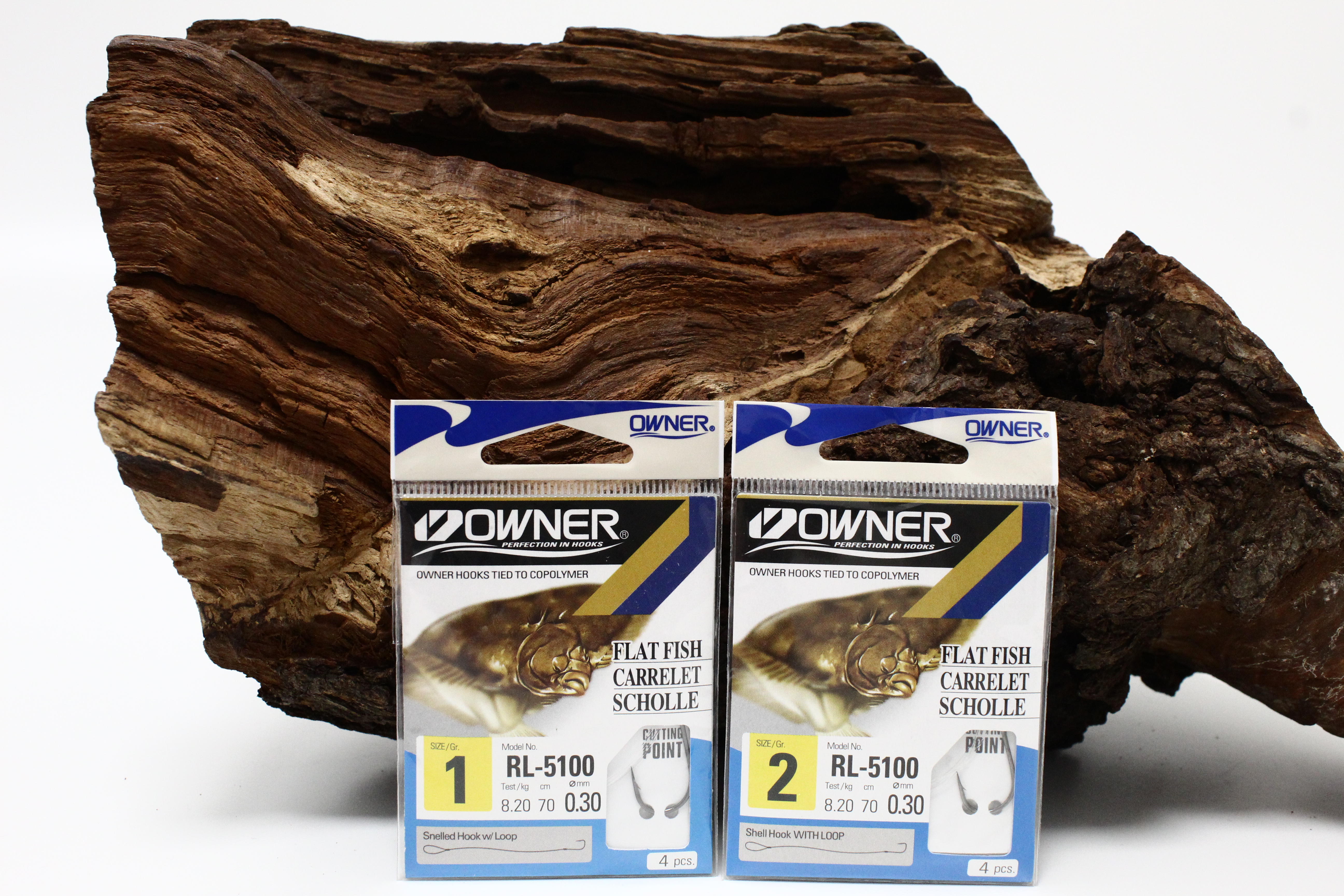 Owner RL-5100 Plattfisch Haken Gunsmoke 70cm Gr. 1 2