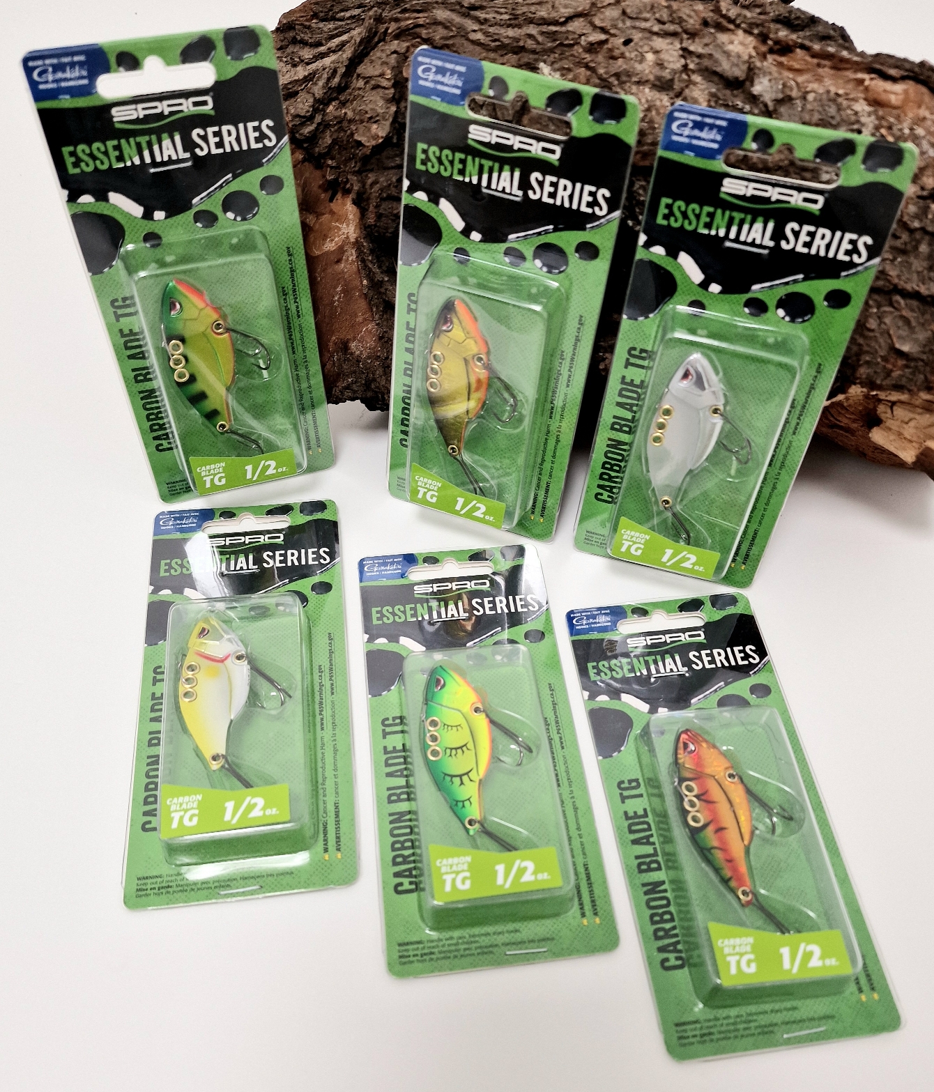 Spro Essential Series Carbon Blade Tungsten Blaid TG 1/2 oz Zikade 6 Farben ABVERKAUF