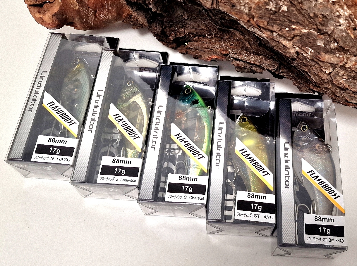 Shimano Lure Bantam Undulator 88F FB 88mm 17g 10 Farben Flashboost ABVERKAUF