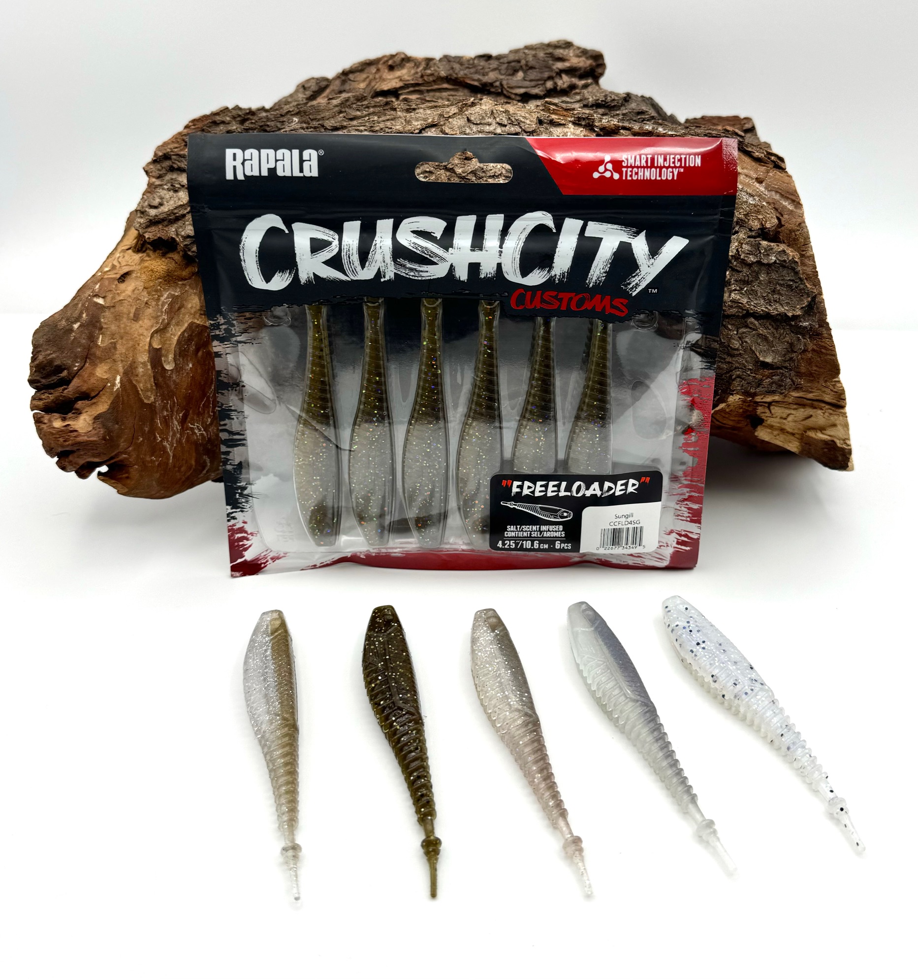 Rapala Crushcity Customs Freeloader 4,25" 10,5cm 8,5g 6 Stück 12 Farben
