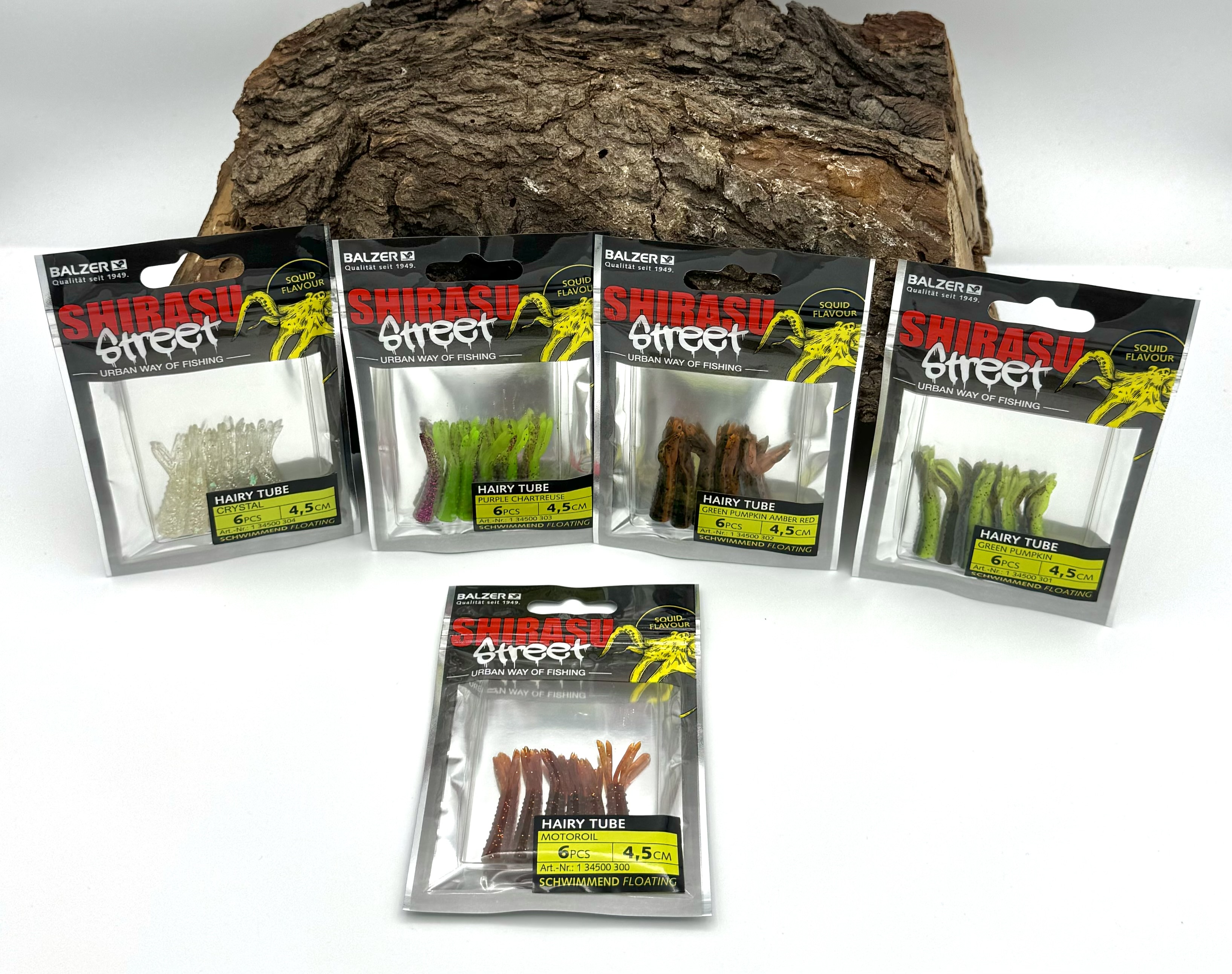 Balzer Shirasu Street Hairy Tubes Floating 4,5cm 0,8g in 5 Farben