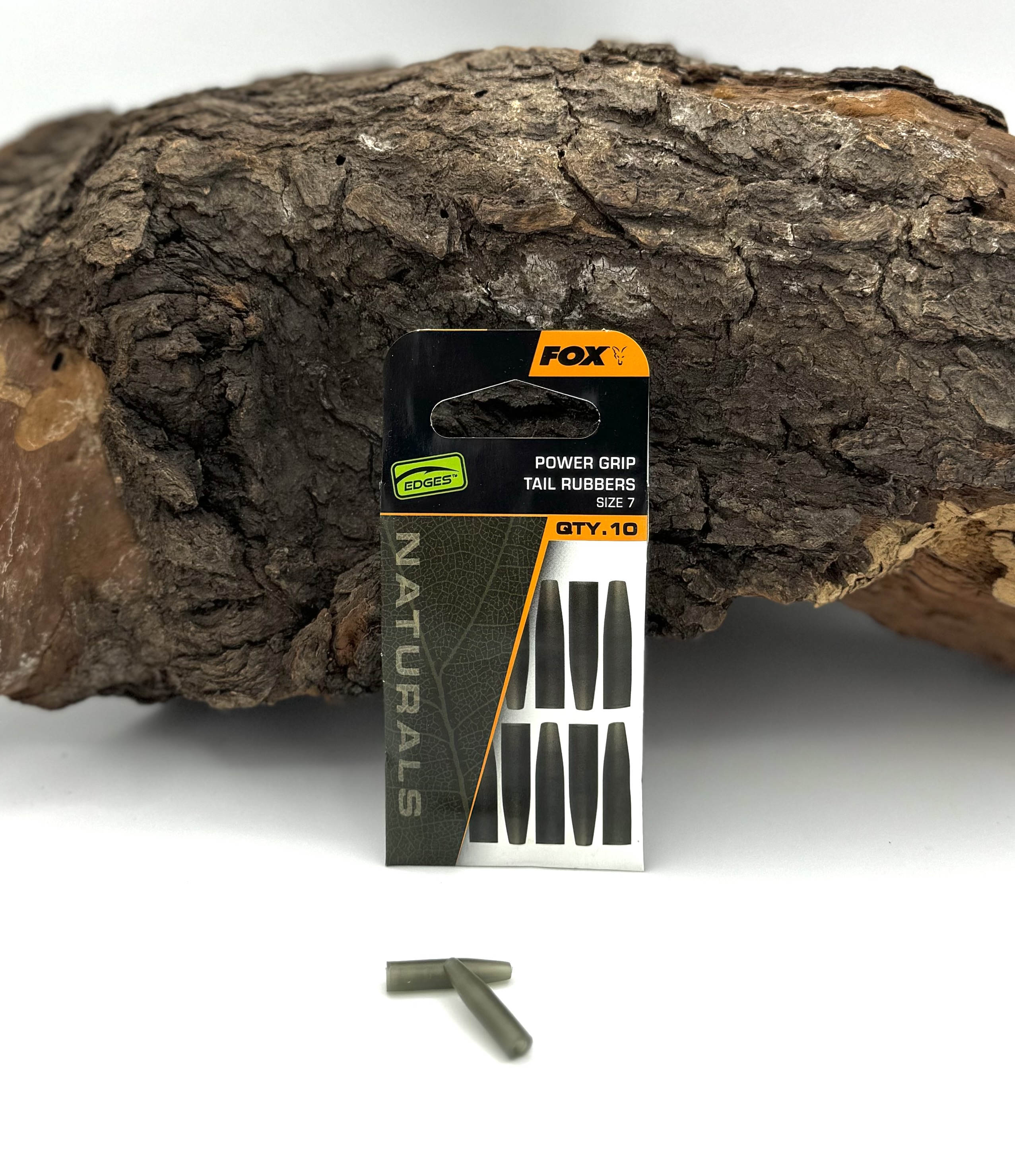 Fox Edges Naturals Power Grip Tail Rubbers Gr. 7 10 Stück