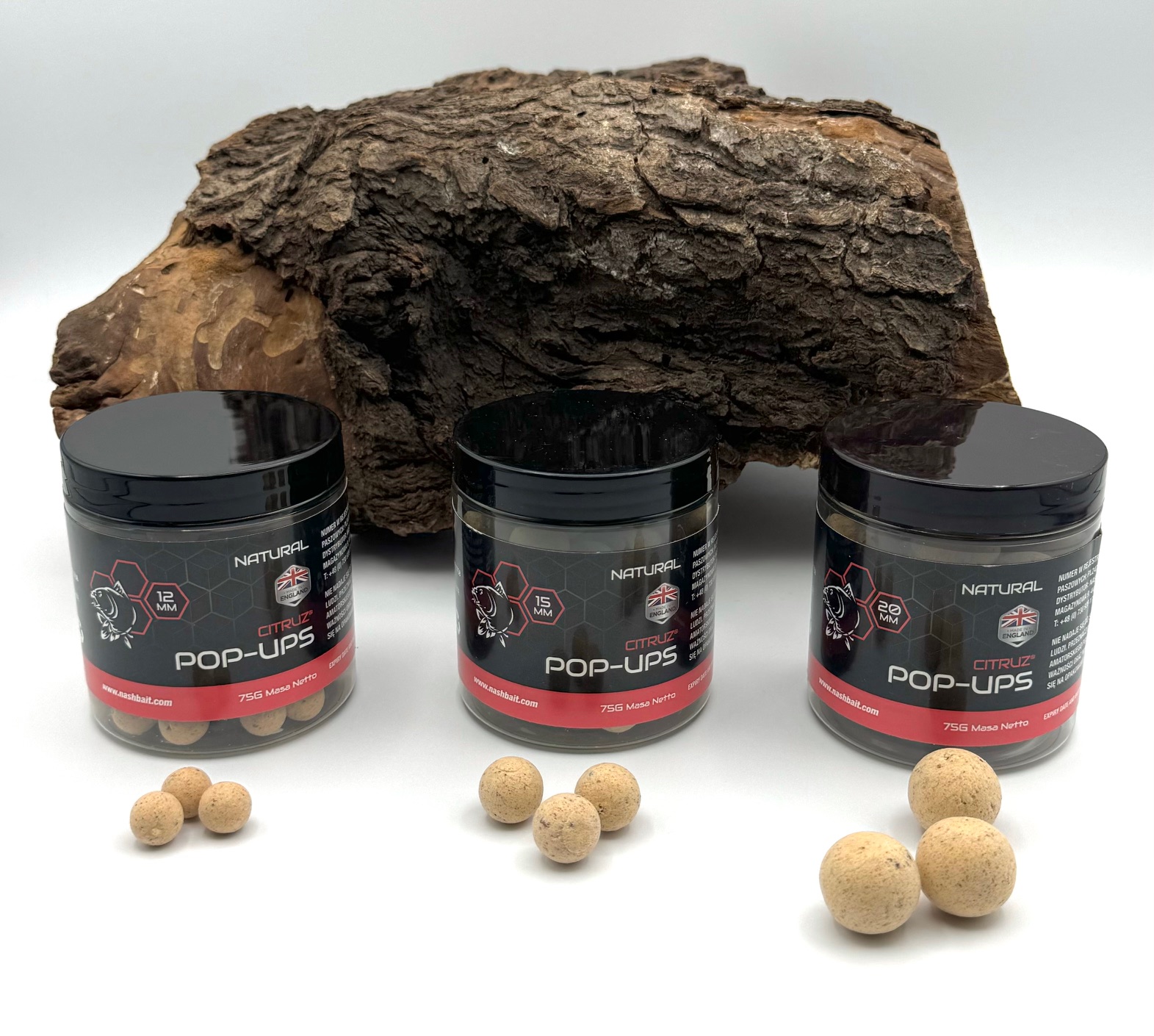 Nash Pop Ups Citruz Natural 12mm 15mm 20mm 75g