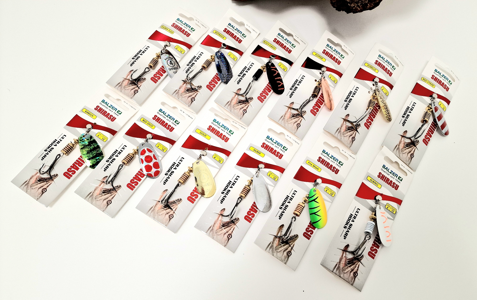 Balzer Shirasu Spinner Gr.4 10g 12 Farben bleifrei