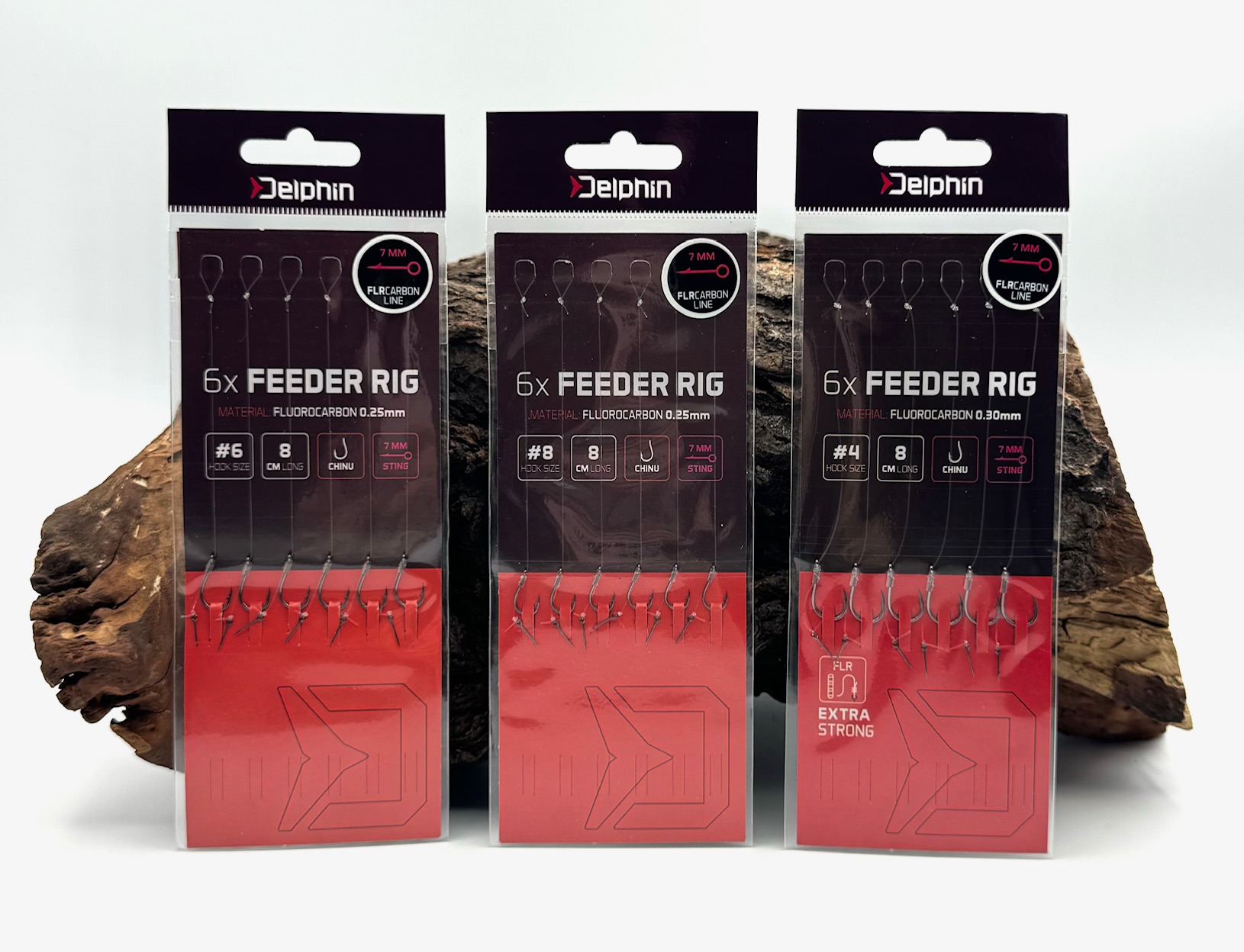 Delphin Feeder Rig Barb 8cm mit Speer Gr. 4 6 8