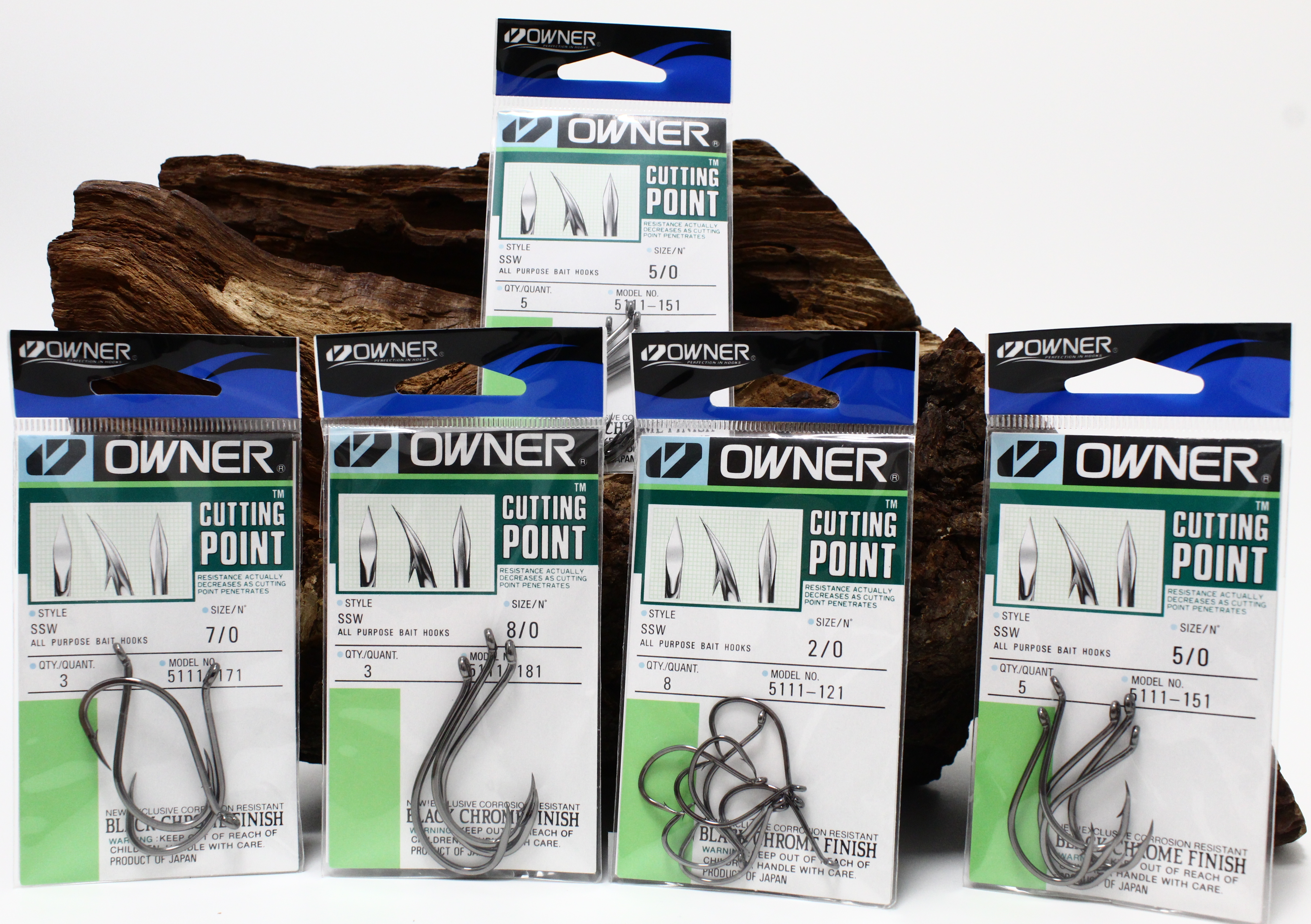 Owner 5111 SSW Cutting Point Öhrhaken Gunsmoke Gr.1 2 4 6 8 1/0 2/0 3/0 4/0 5/0 6/0 7/0 8/0 10/0