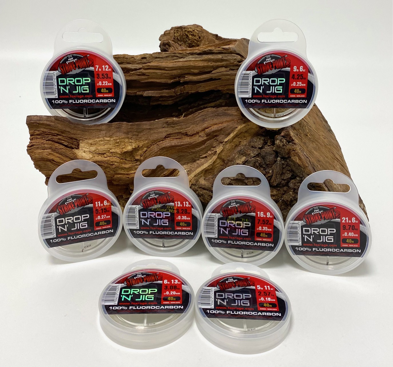 Fox Rage Strike Point Drop N Jig Fluorocarbon Line 40m 0,18mm - 0,40mm