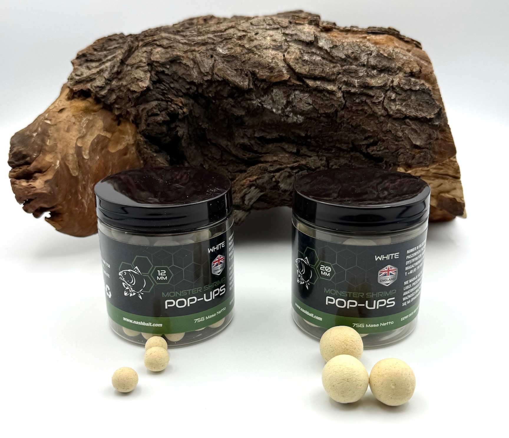 Nash Pop Ups Monster Shrimp White 12mm 15mm 20mm 75g