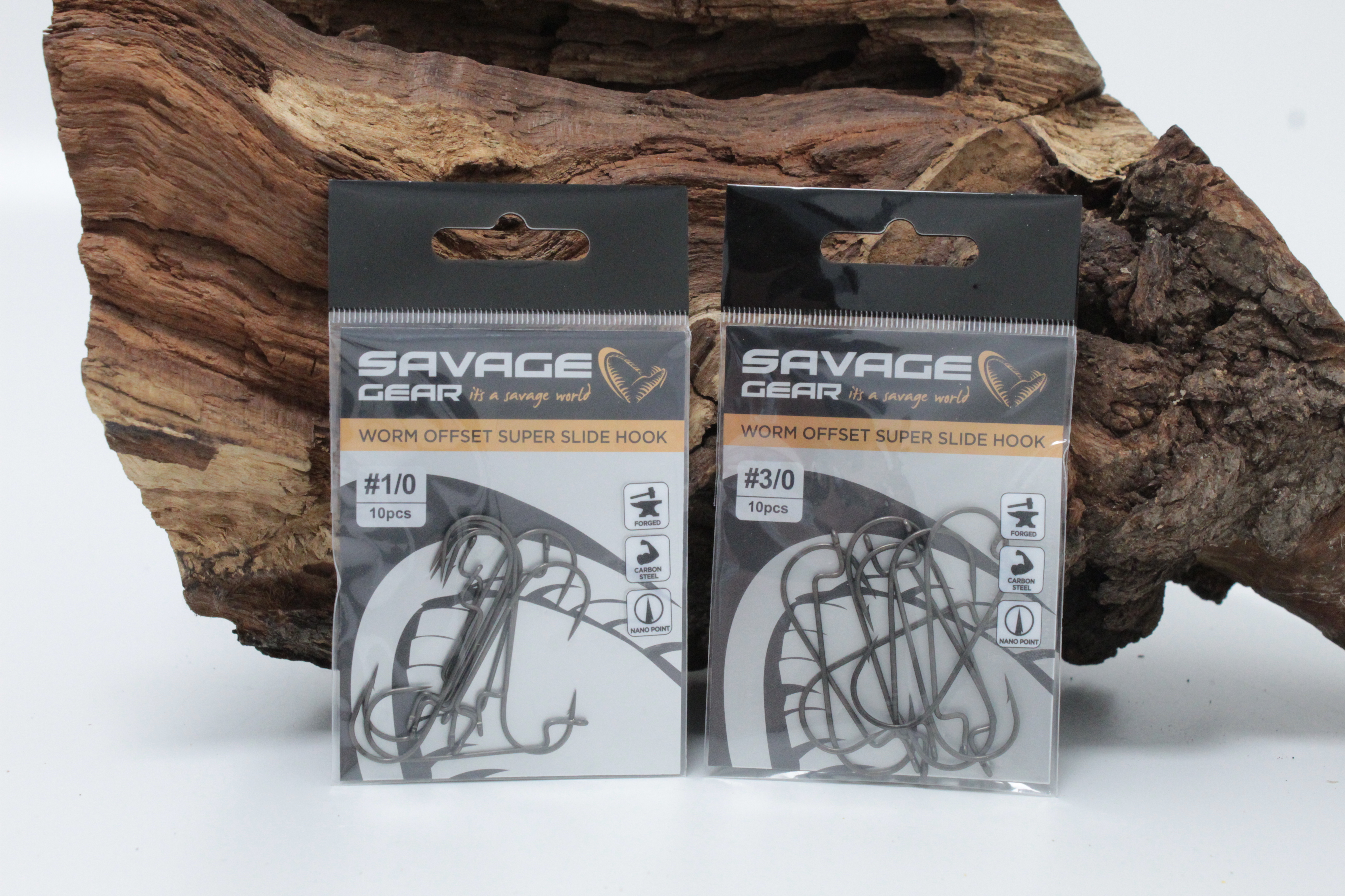 Savage Gear Worm Offset Super Slide Hook Gr. 1/0 3/0 SALE