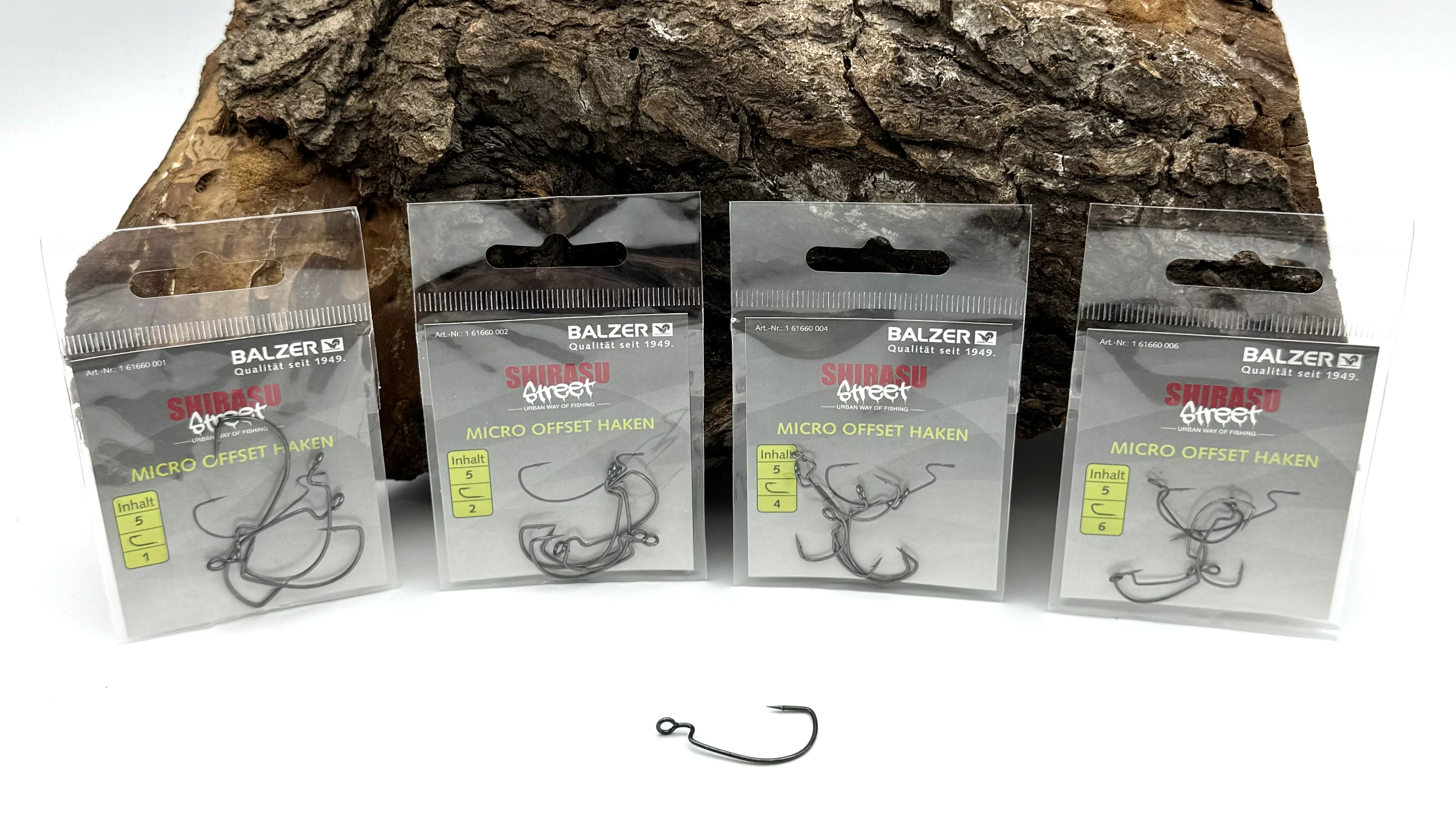Balzer Shirasu Street Micro Offset Haken Gr. 1 2 4 6 je 5 Stück