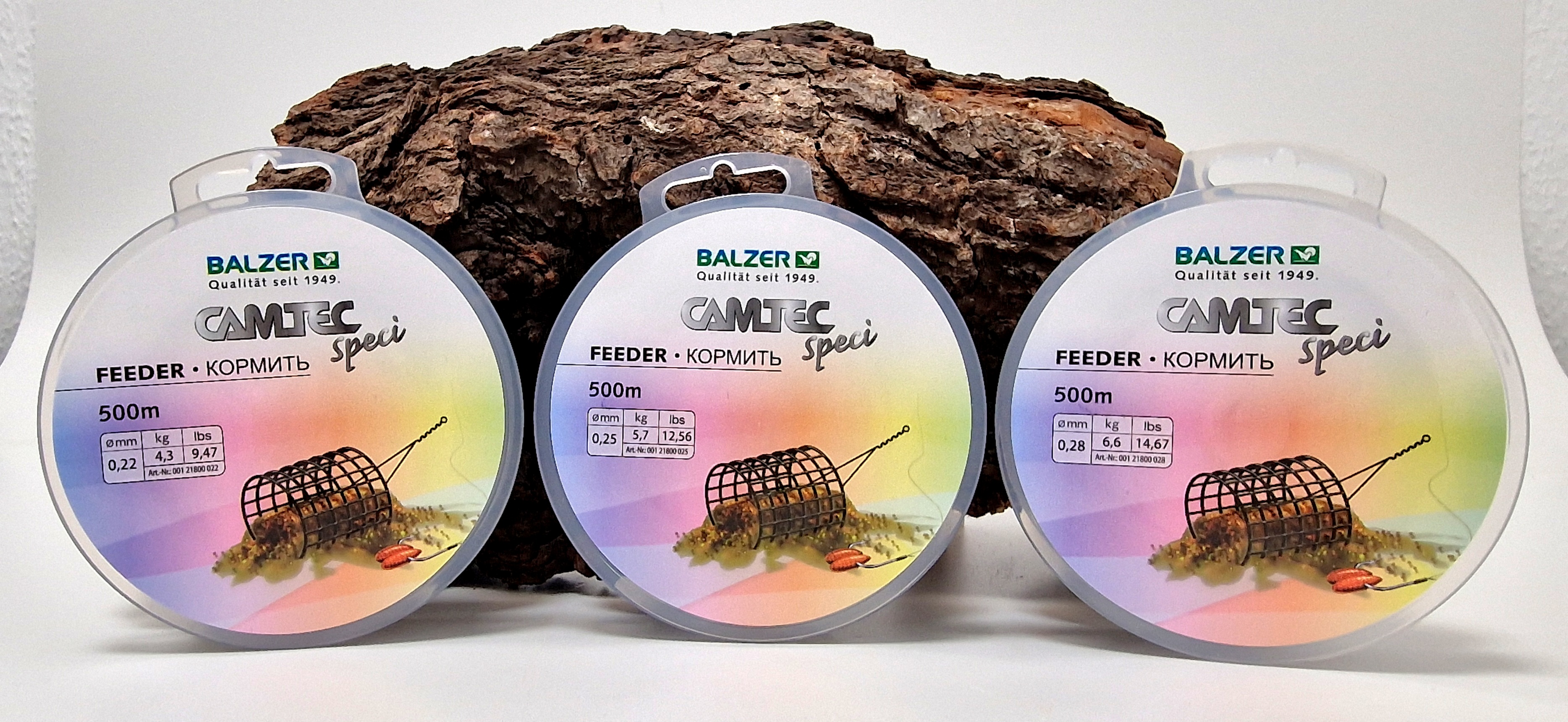 Balzer Camtec SpeciLine Feeder 500m Dunkelbraun 0,22mm 0,25mm 0,28mm