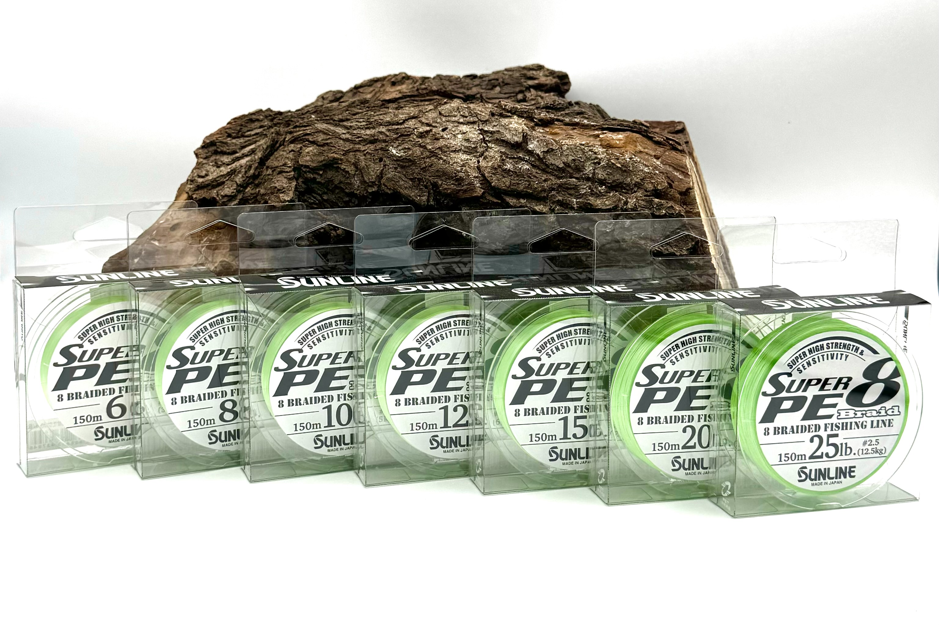 SUNLINE New Super PE 8 Braid Light Green 150m 7 Stärken 25 Jahre DER ANGLER