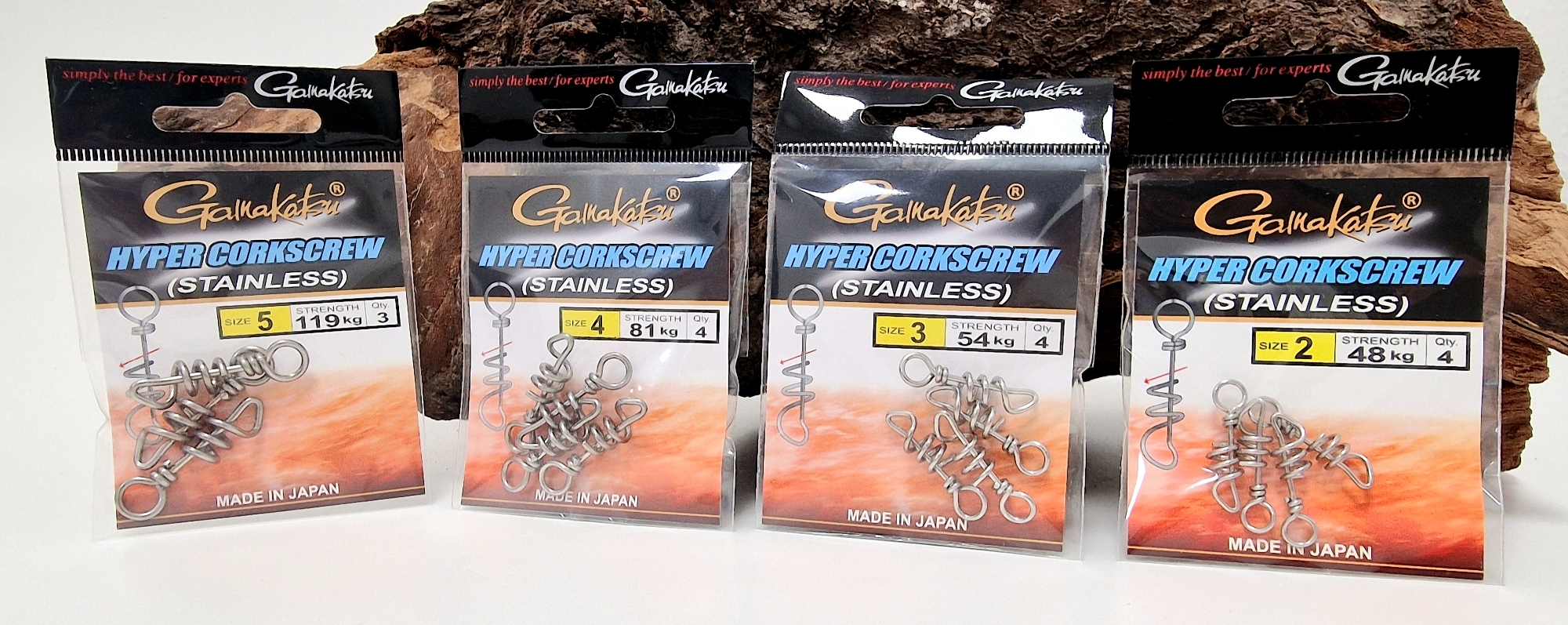 Gamakatsu Hyper Corkscrew Gr. 2 48kg 3 54kg 4 81kg 5 119kg Schraubspirale