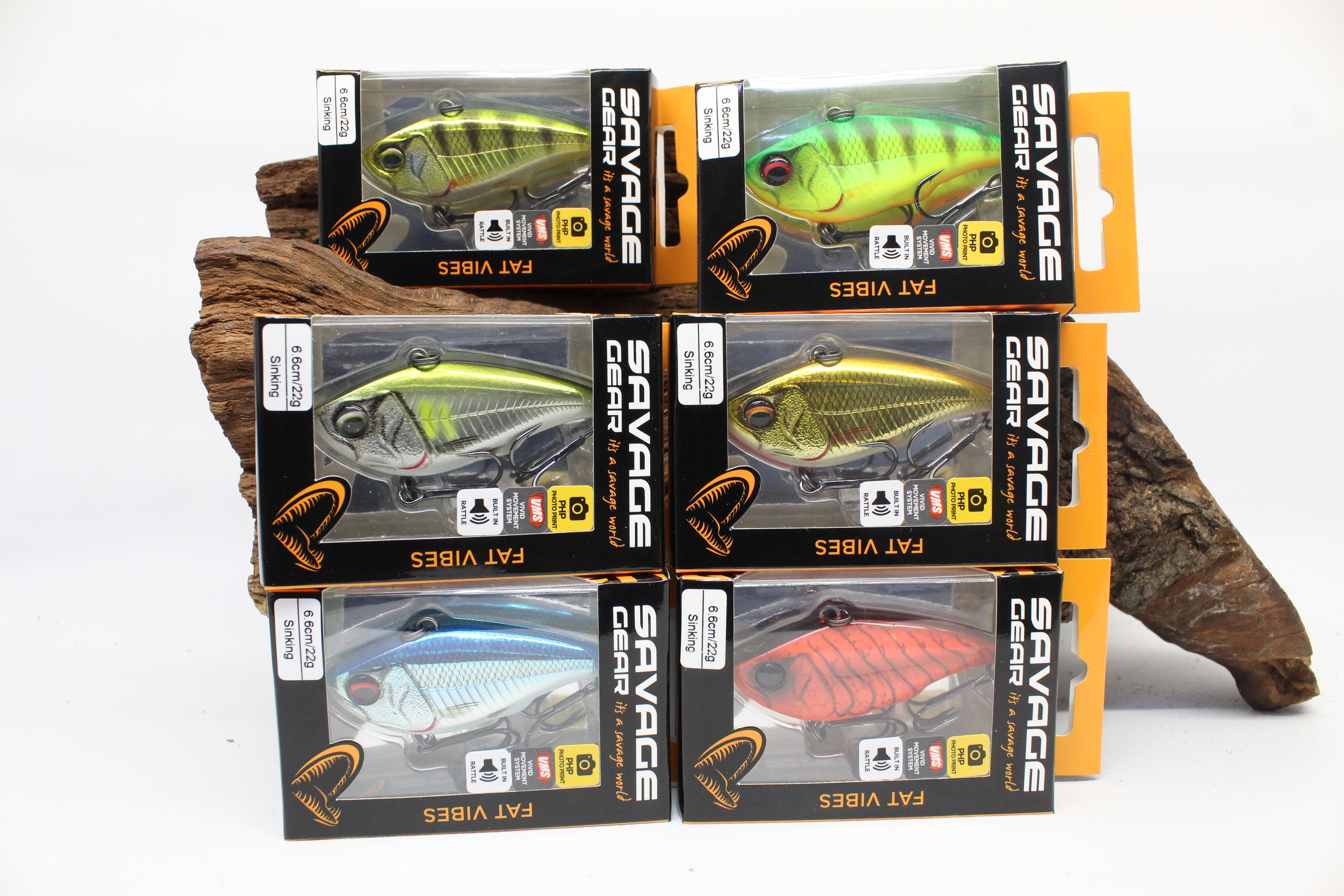 Savage Gear Fat Vibes sinking 6,6cm 22g 6 Farben