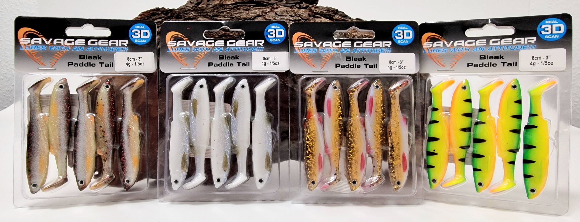 Savage Gear LB 3D Bleak Paddle Tail 8cm 4g 5 Farben ABVERKAUF