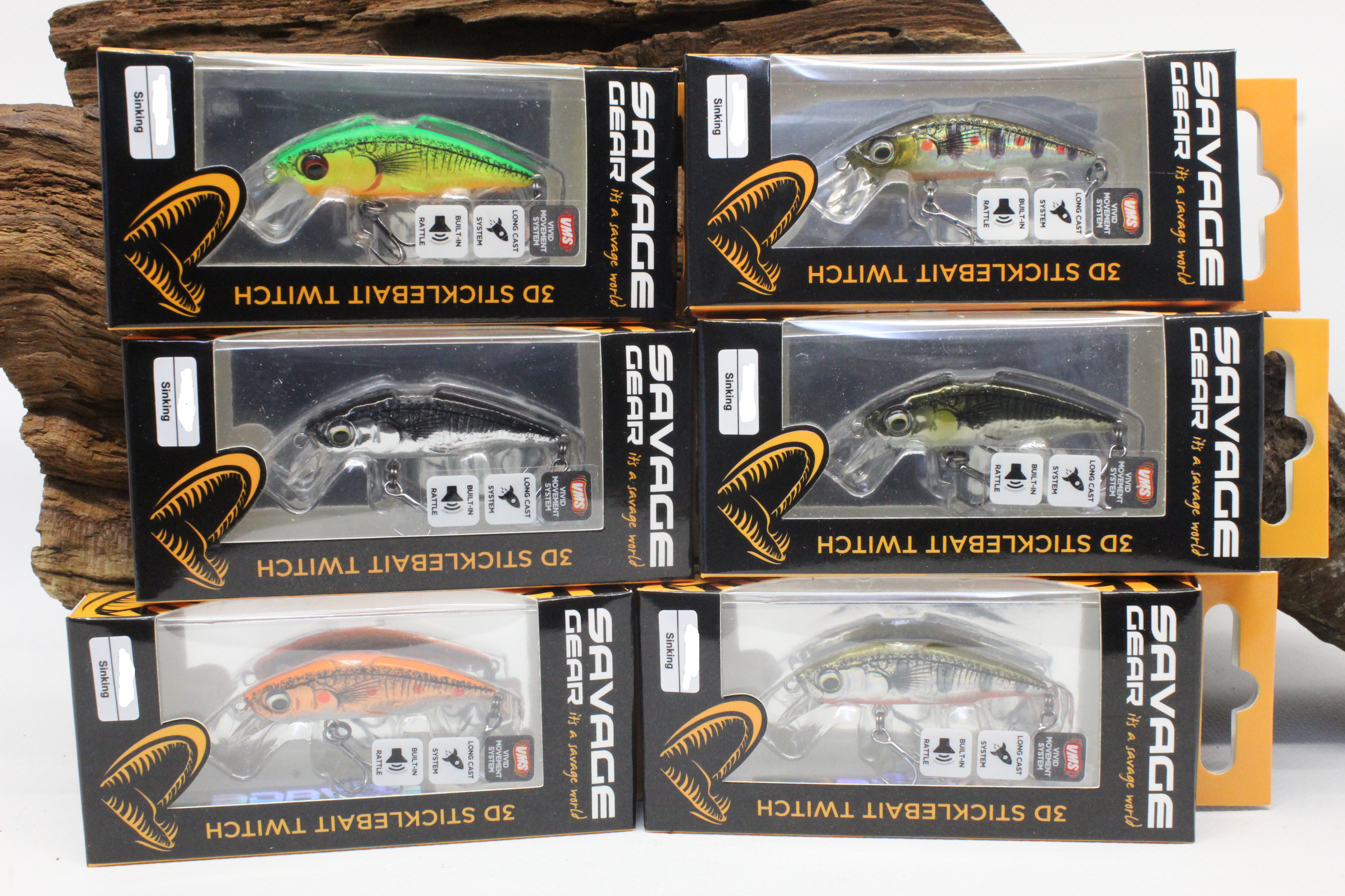 Savage Gear 3D Sticklebait Twitch 6,5cm 9,4g 6 Farben