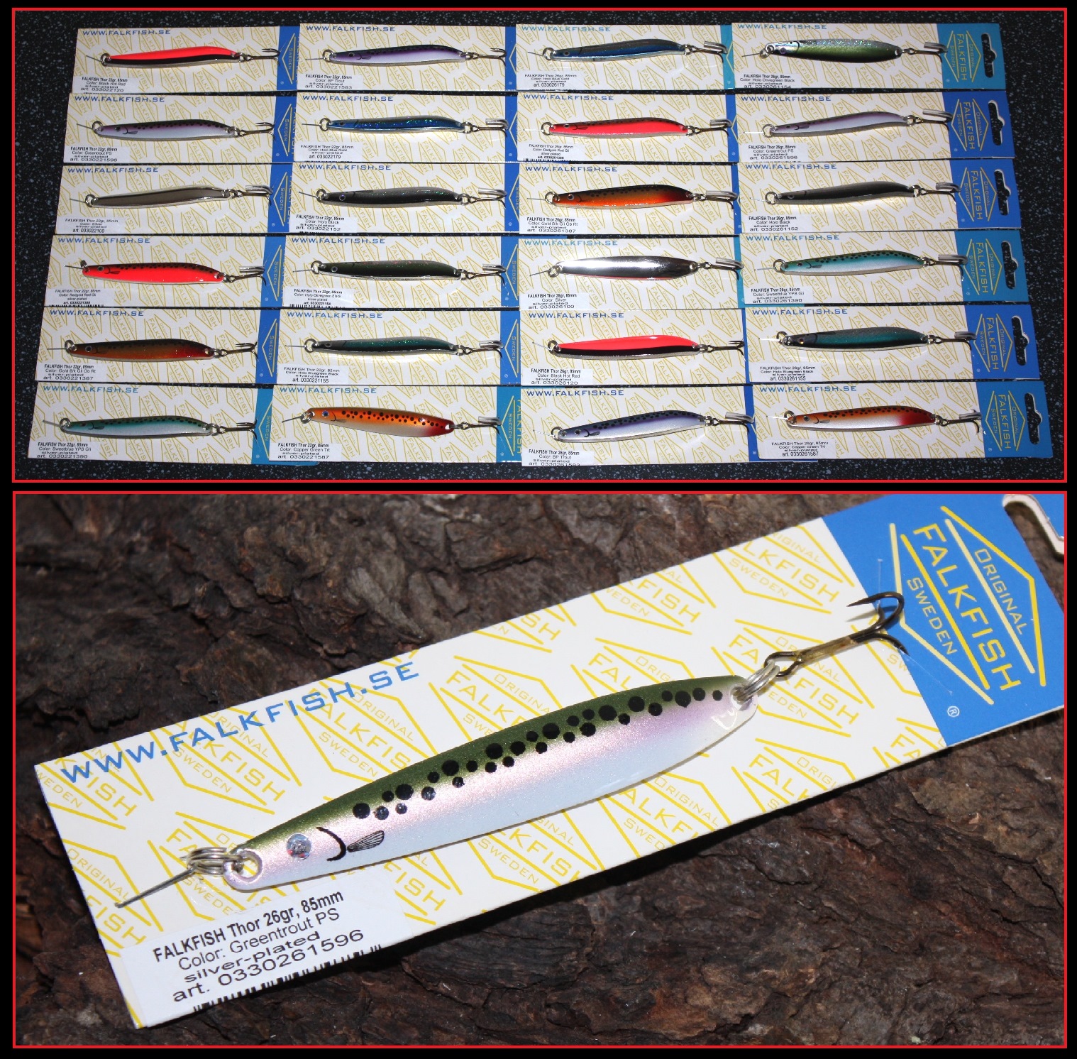 Falkfish Thor Meerforellenblinker 85mm 18g 22g 26g in vielen Farben