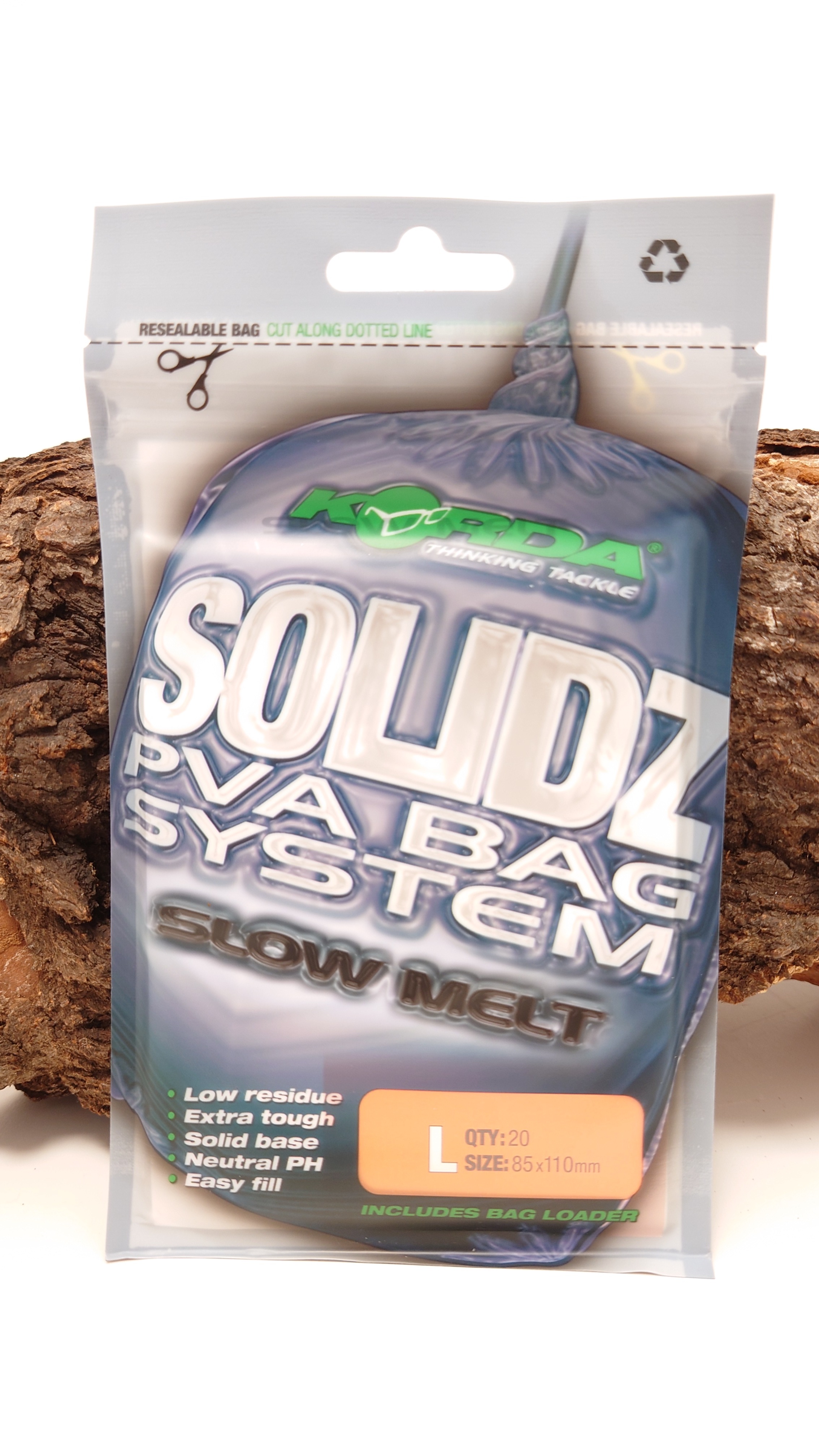 Korda Solidz Slow Melt PVA Bags L