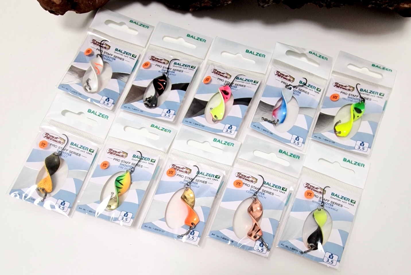 Balzer Shooter Spoon 3,4cm 3,5g 13 Farben UV Aktiv