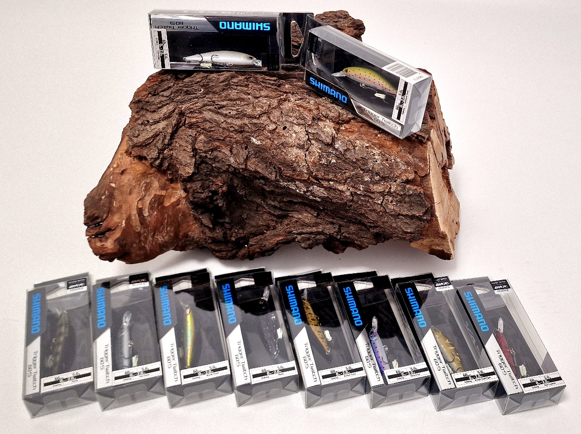 Shimano Lure Yasei Trigger Twitch S 60mm 5g 0m-2m 10 Farben ABVERKAUF