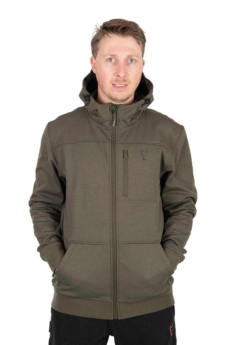 Fox Collection Soft Shell Jacket Green & Black Angeljacke in S M L XL XXL XXXL