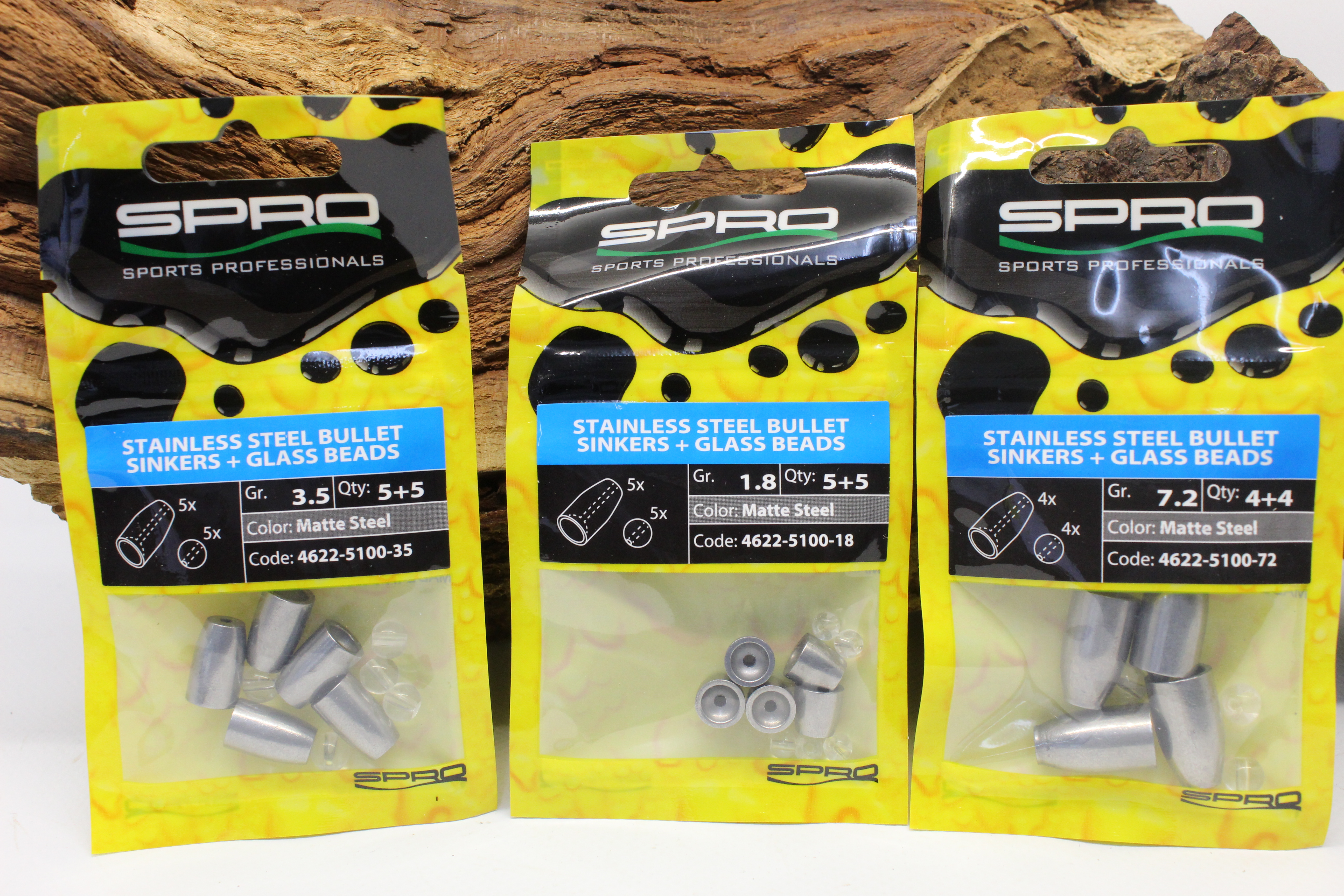 Spro Stainless Steel Bullet Sinkers Matte Steel 1,8g 3,5g 5,3g 7,2g 10,6g