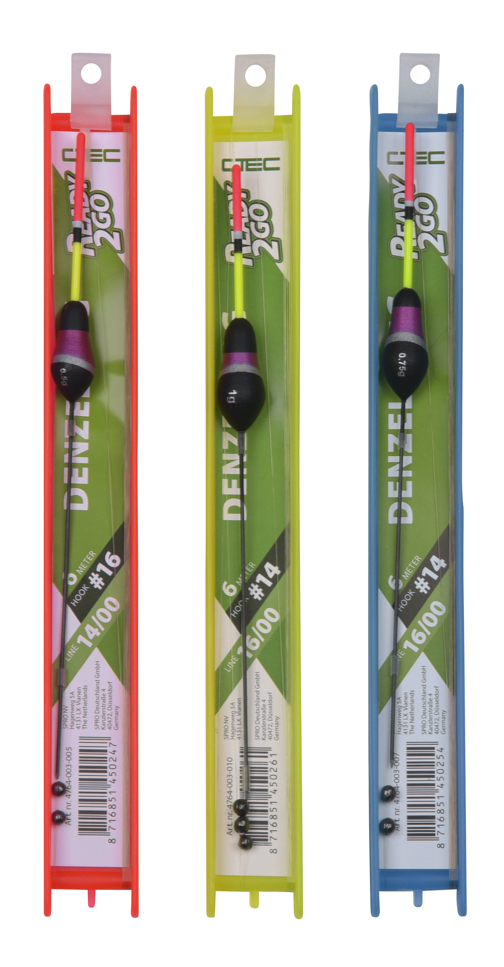 Spro C-Tec Polerigs Denzel Stippposen Rig Fertigangel 6m 0,5g 0,75g 1,0g