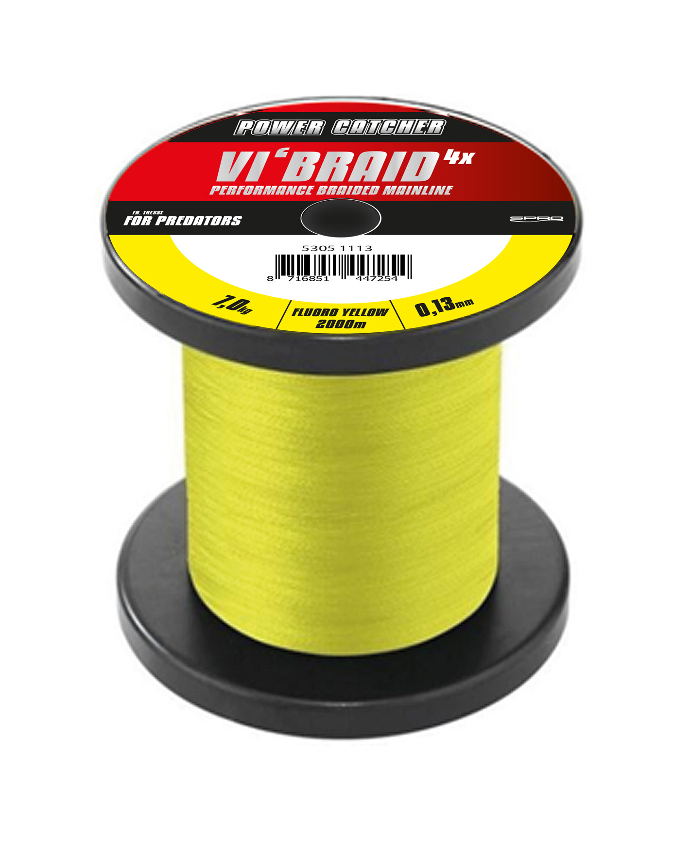 Spro Powercatcher Vi´Braid Yellow 0,10mm 0,16mm 0,18mm 0,20mm 2000m ABVERKAUF