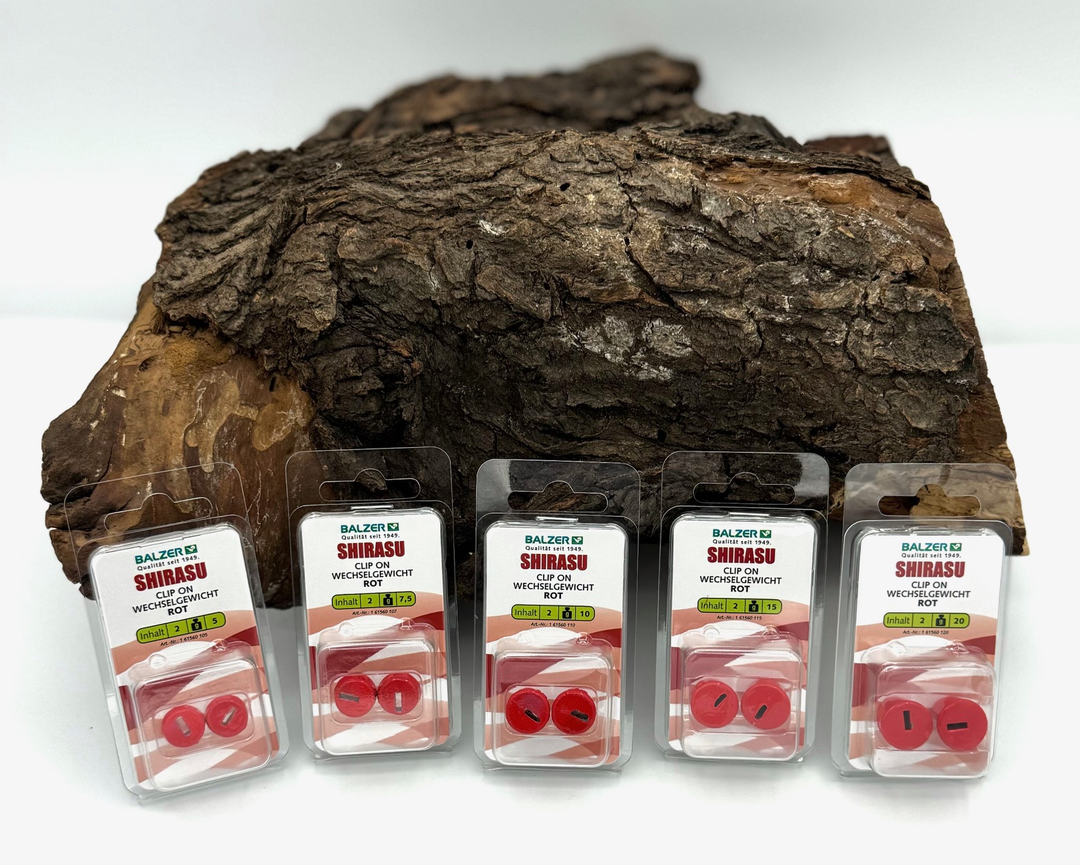 Balzer Shirasu Anti Tangle Clip Gewicht Rot 5g 7,5g 10g 15g 20g für Hechtsystem