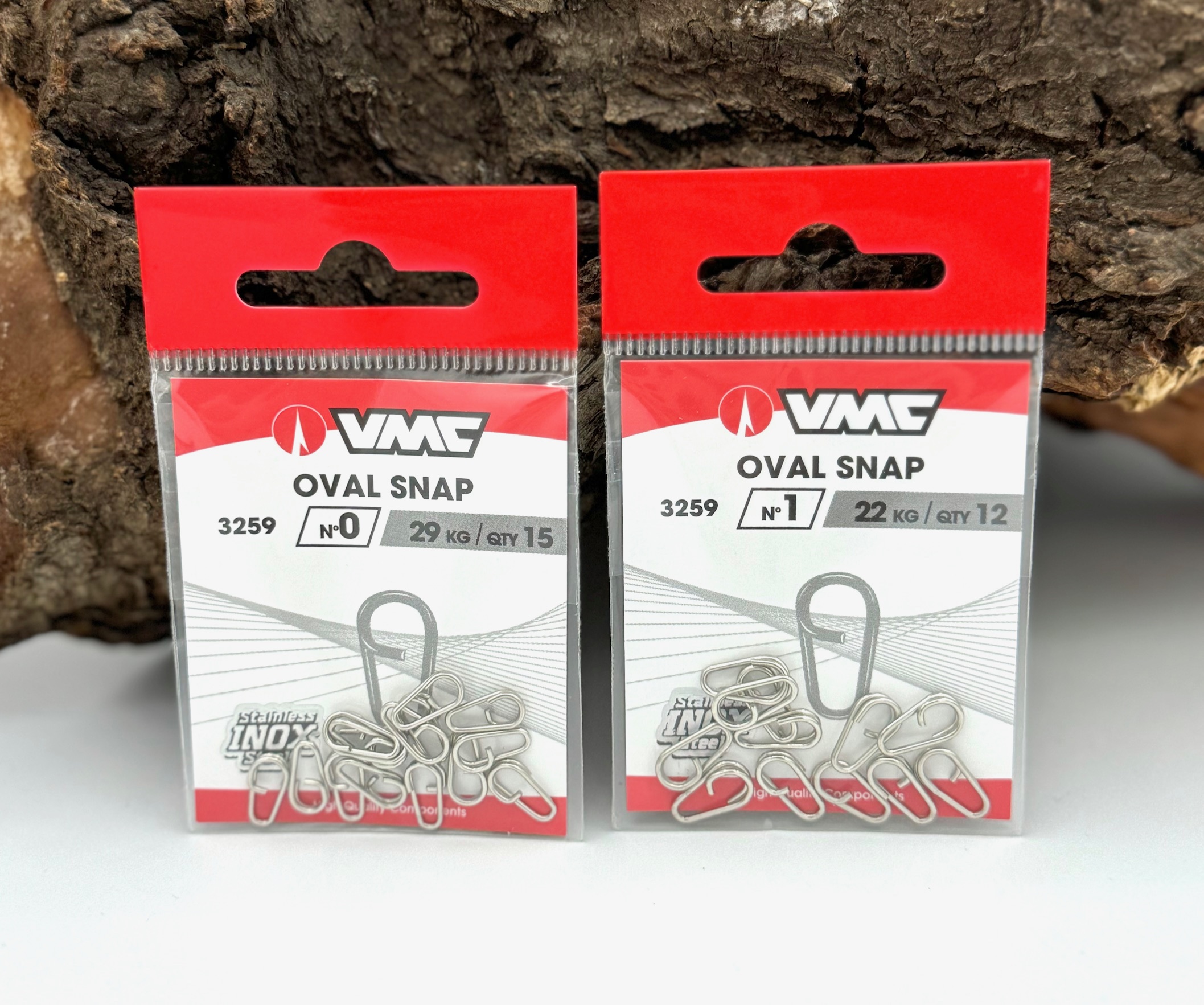 VMC Oval Snap 3259 Nr. 0 S 29kg Nr. 1 M 22kg Edelstahl