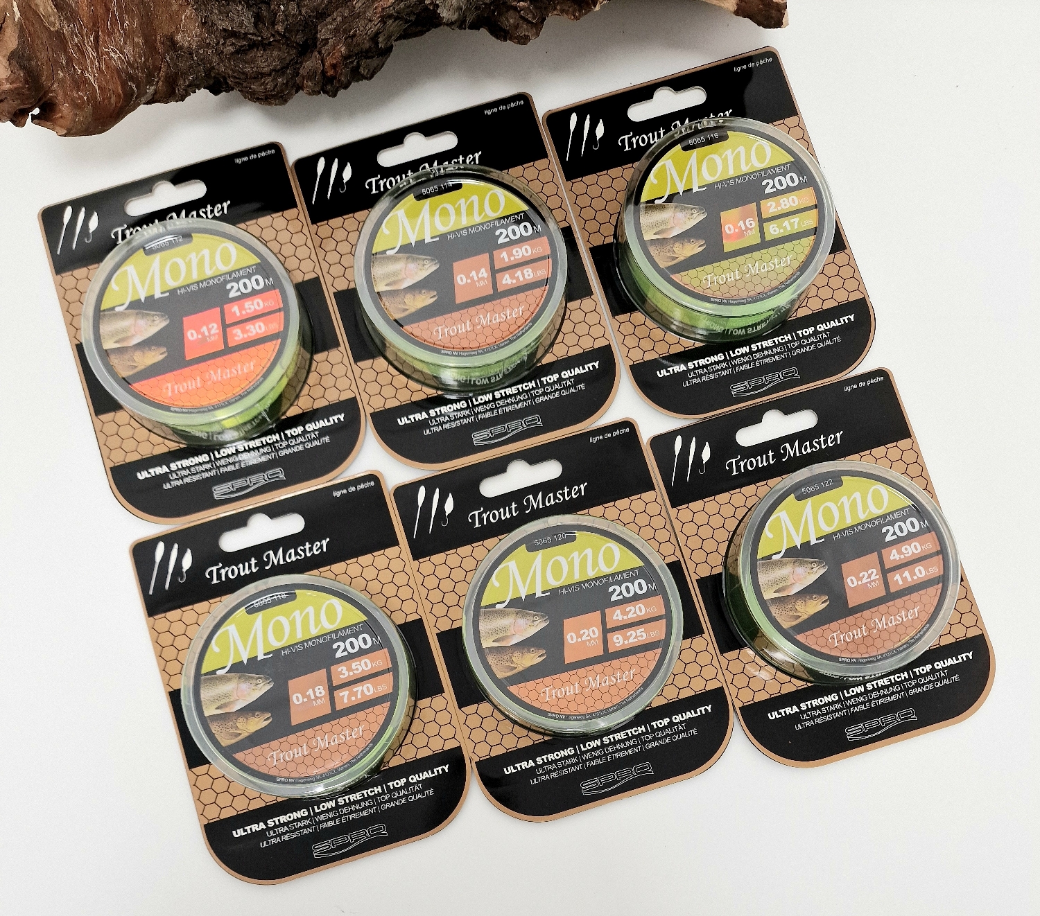 Spro TM Trout Master Hi-Vis Mono Chart 0,12mm - 0,22mm