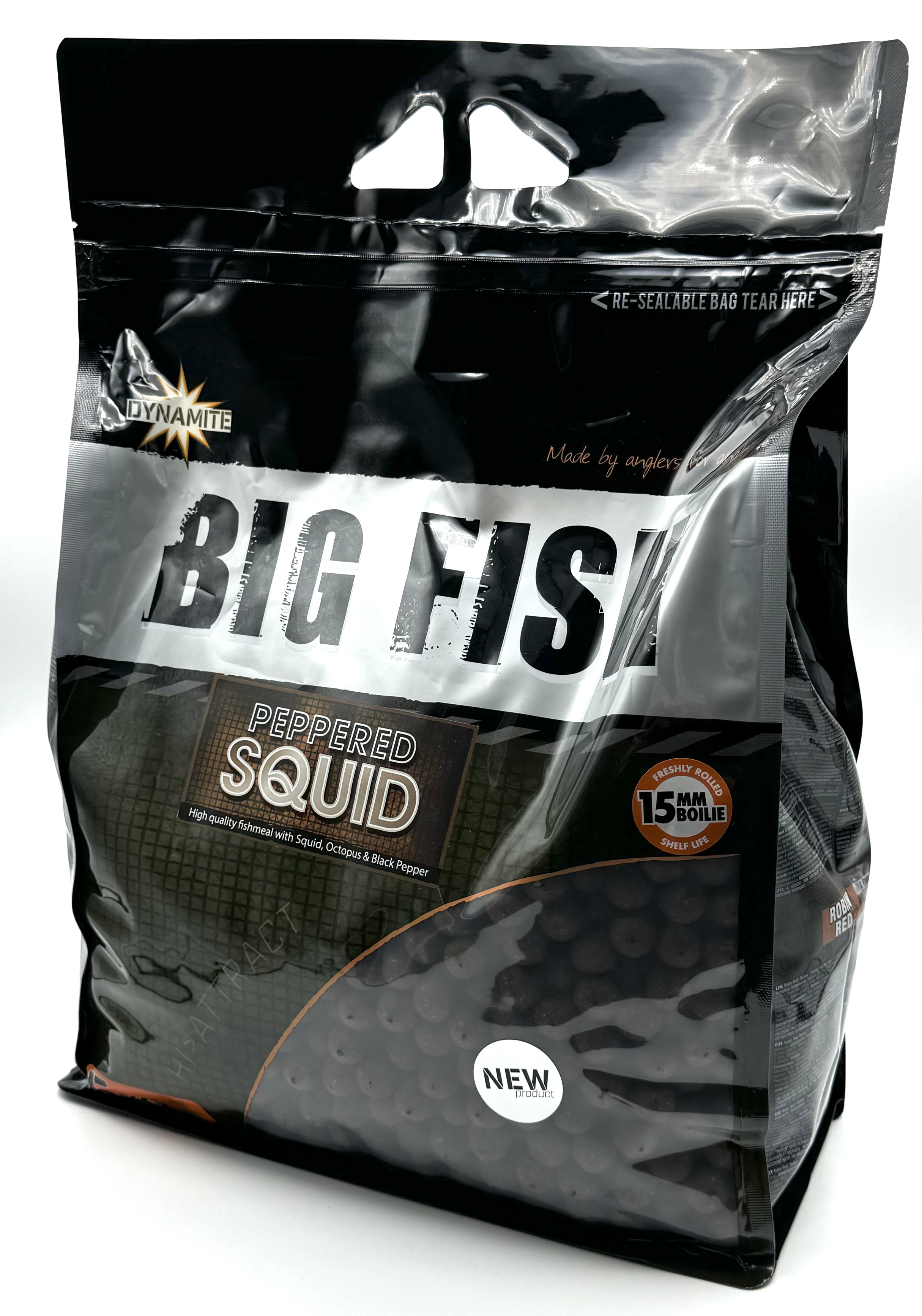 Dynamite Baits Big Fish Boilie Peppered Squid 5kg 15mm