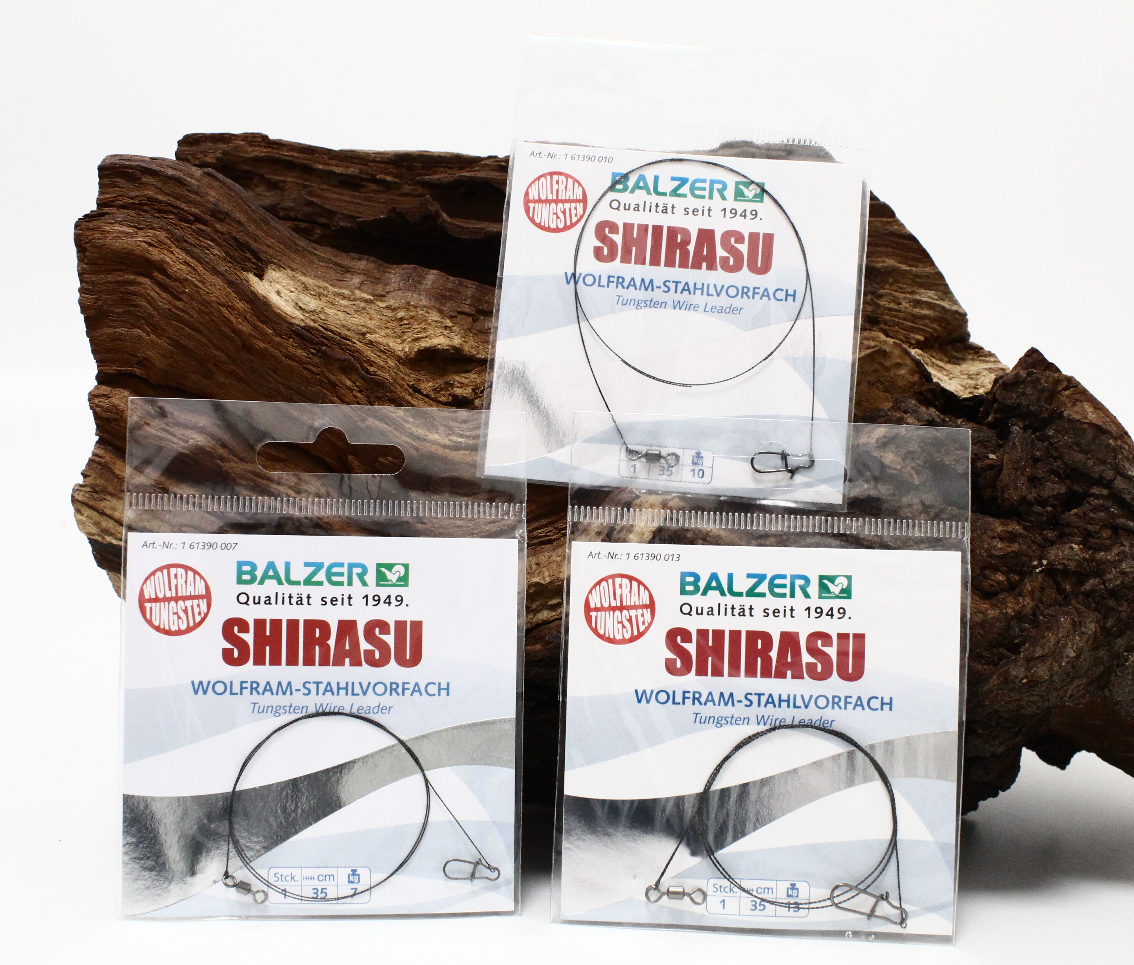 Balzer Wolfram-Tungsten Vorfach mit Wirbel 35cm 7kg 10kg 13kg