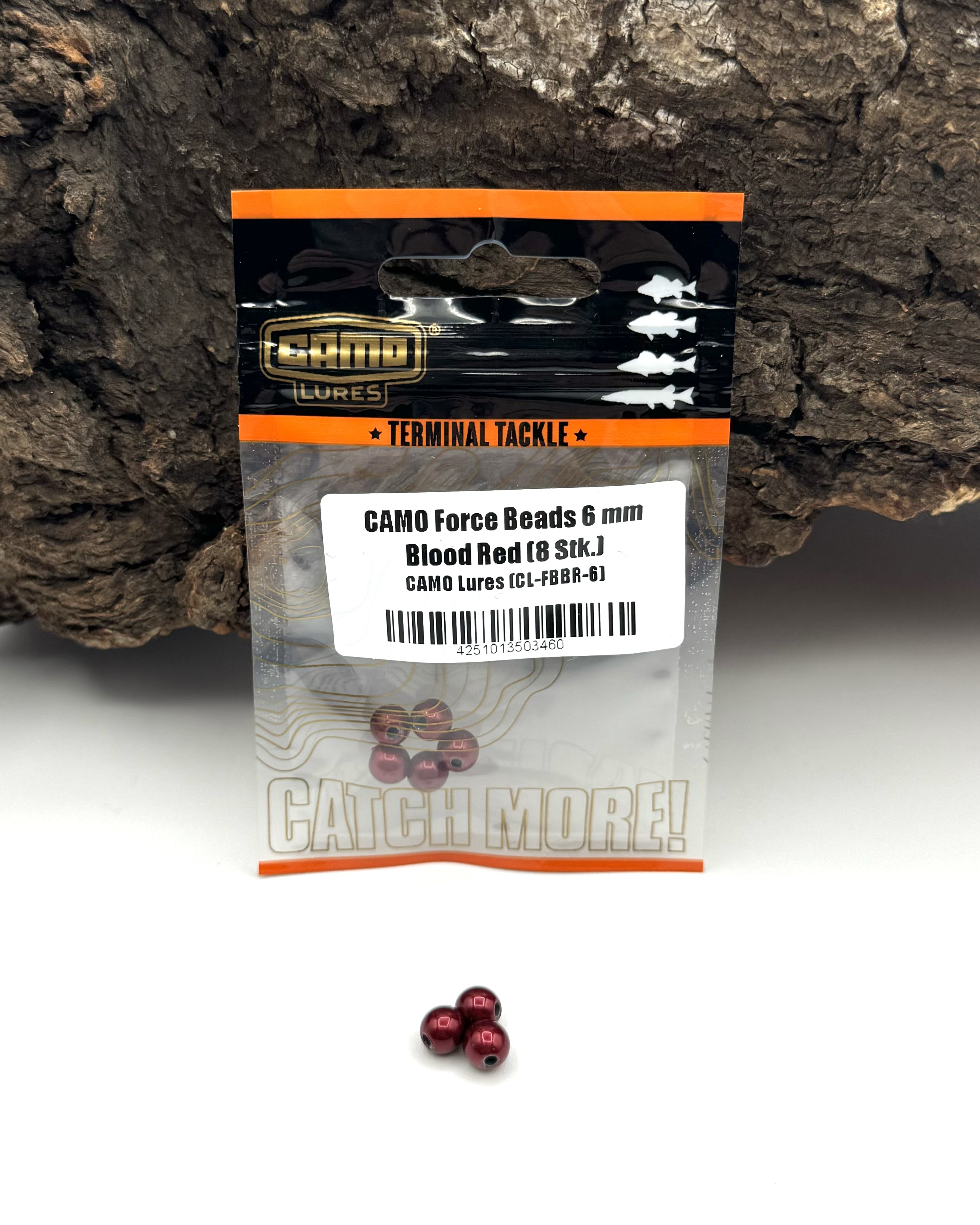 Camo Force Beads 6mm Blood Red 8 Stück Metallkugeln