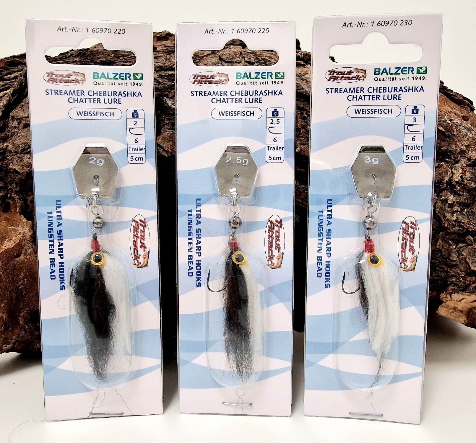Balzer Tungsten Cheburashka Chatter Line Weißfisch 5cm 2g 2,5g 3g