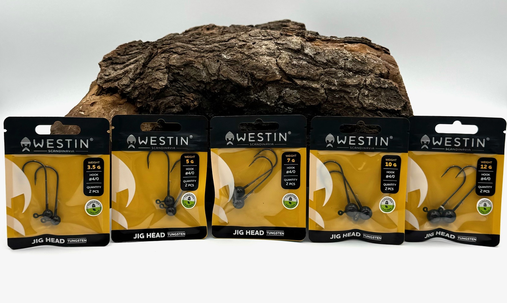 Westin Jig Head Tungsten Black Nickel #4/0 3,5g 5g 7g 10,5g 12g