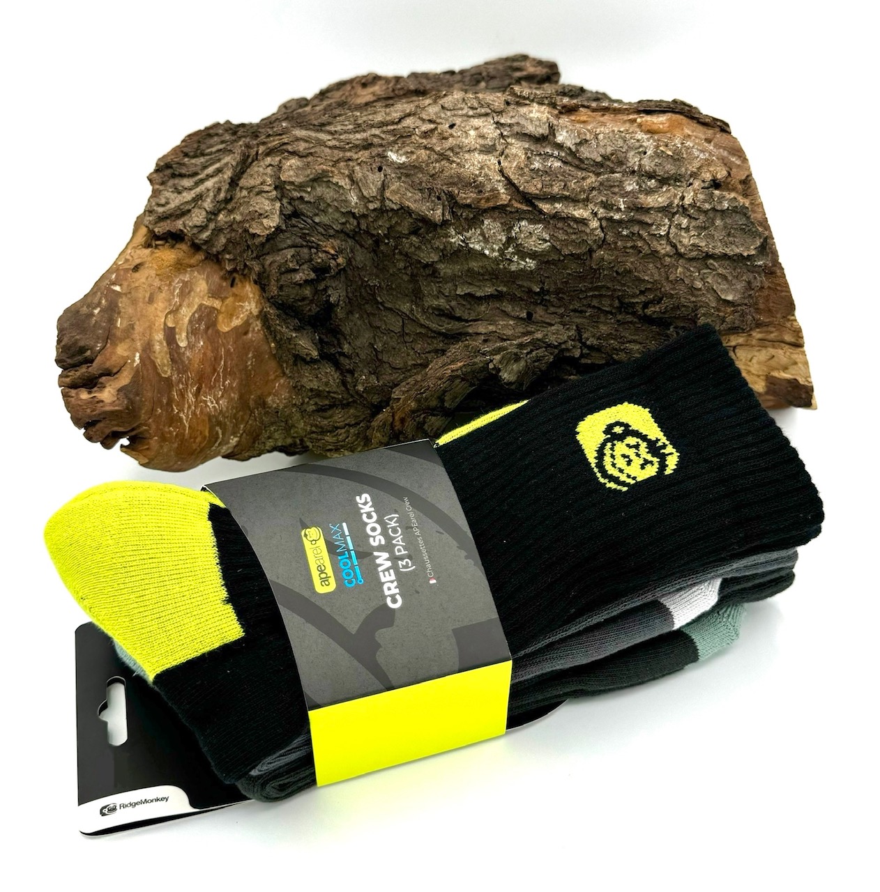 RidgeMonkey Crew Socks 3 Pack Größe 6-9 und 10-12 ABVERKAUF