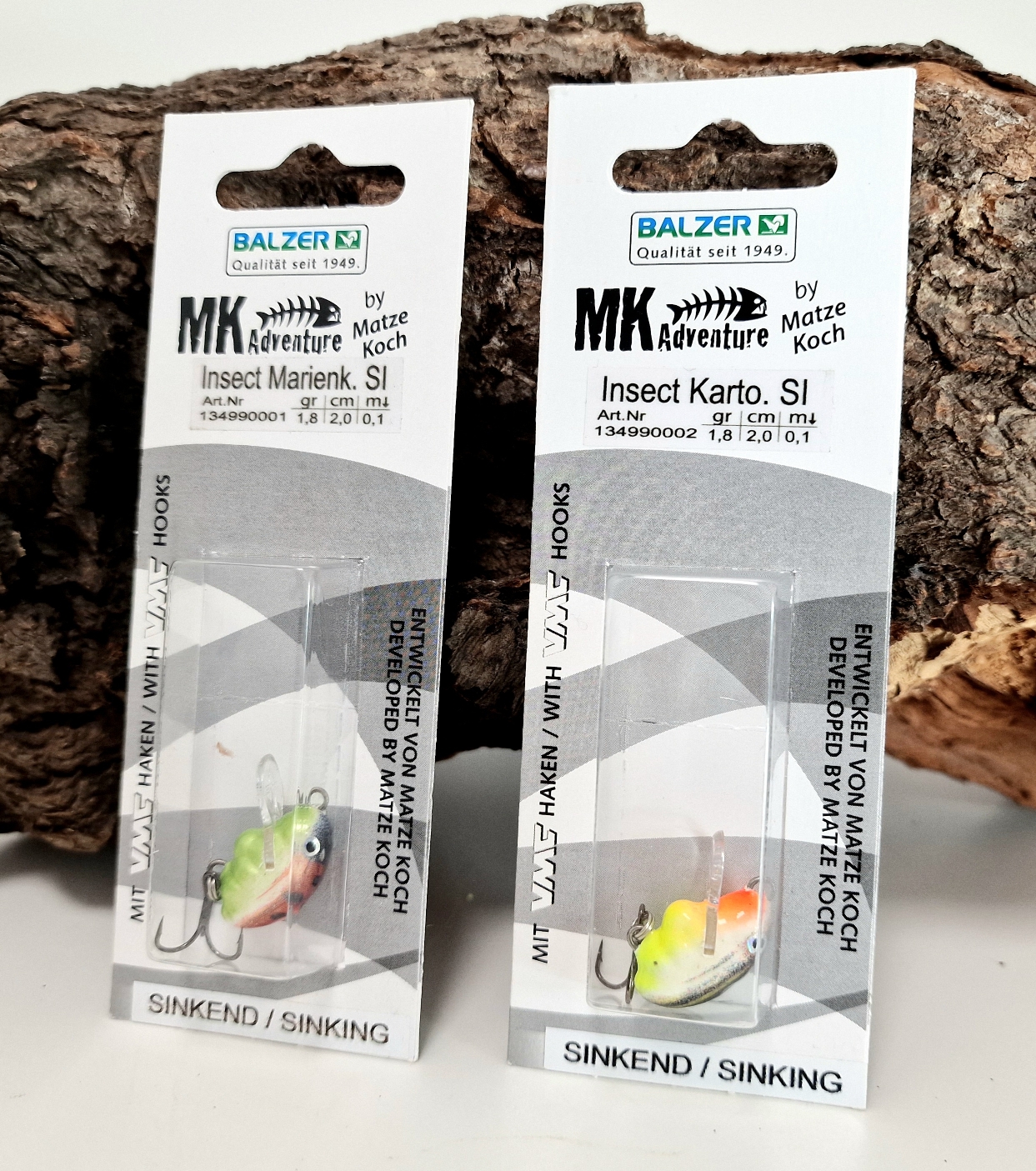 Balzer Matze Koch "Krabbelgruppe" Insektenwobbler 2 Farben 2,5cm 1,5g sinkend