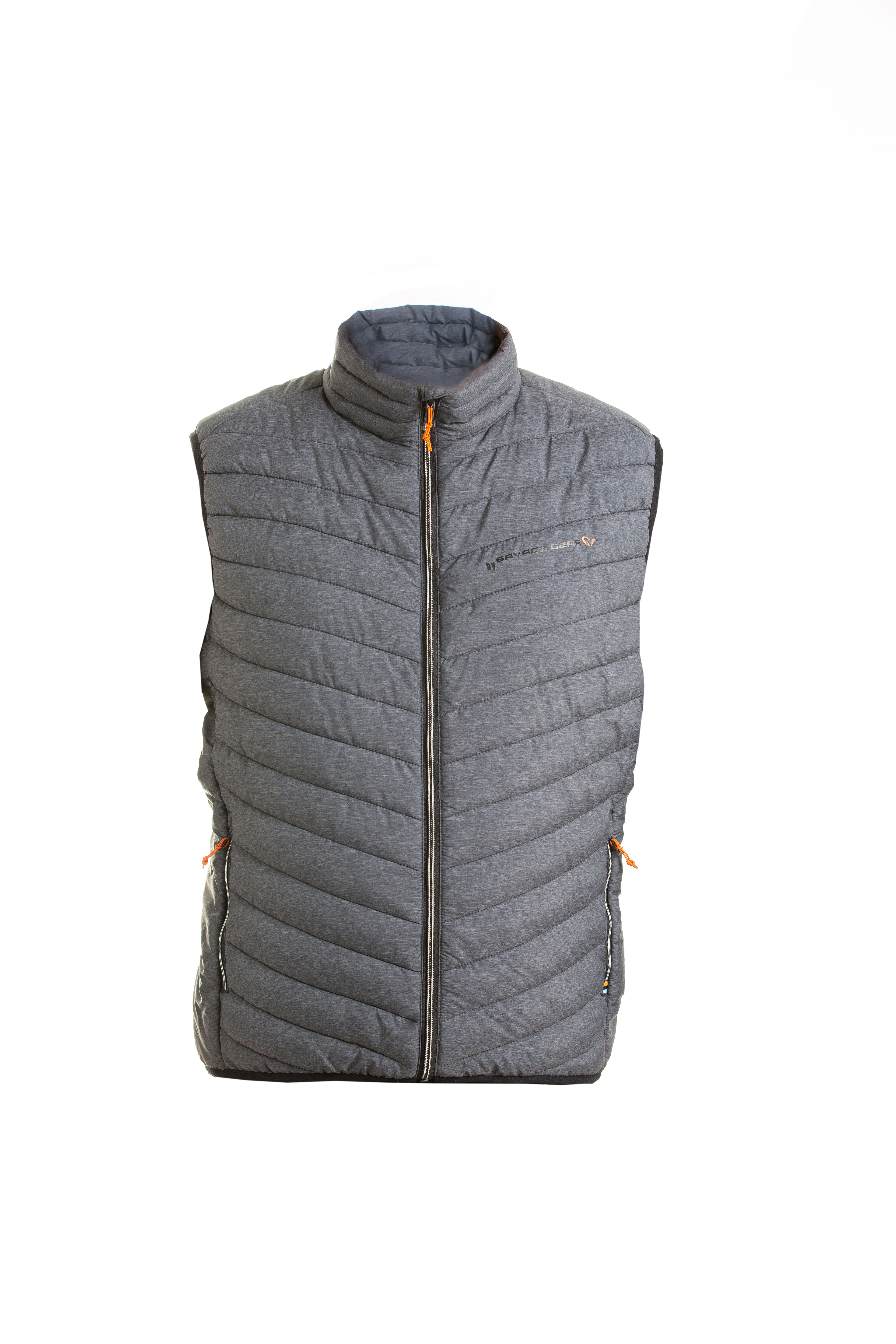 Savage Gear Simply Savage Thermo Vest Grey Melange Größe L ABVERKAUF