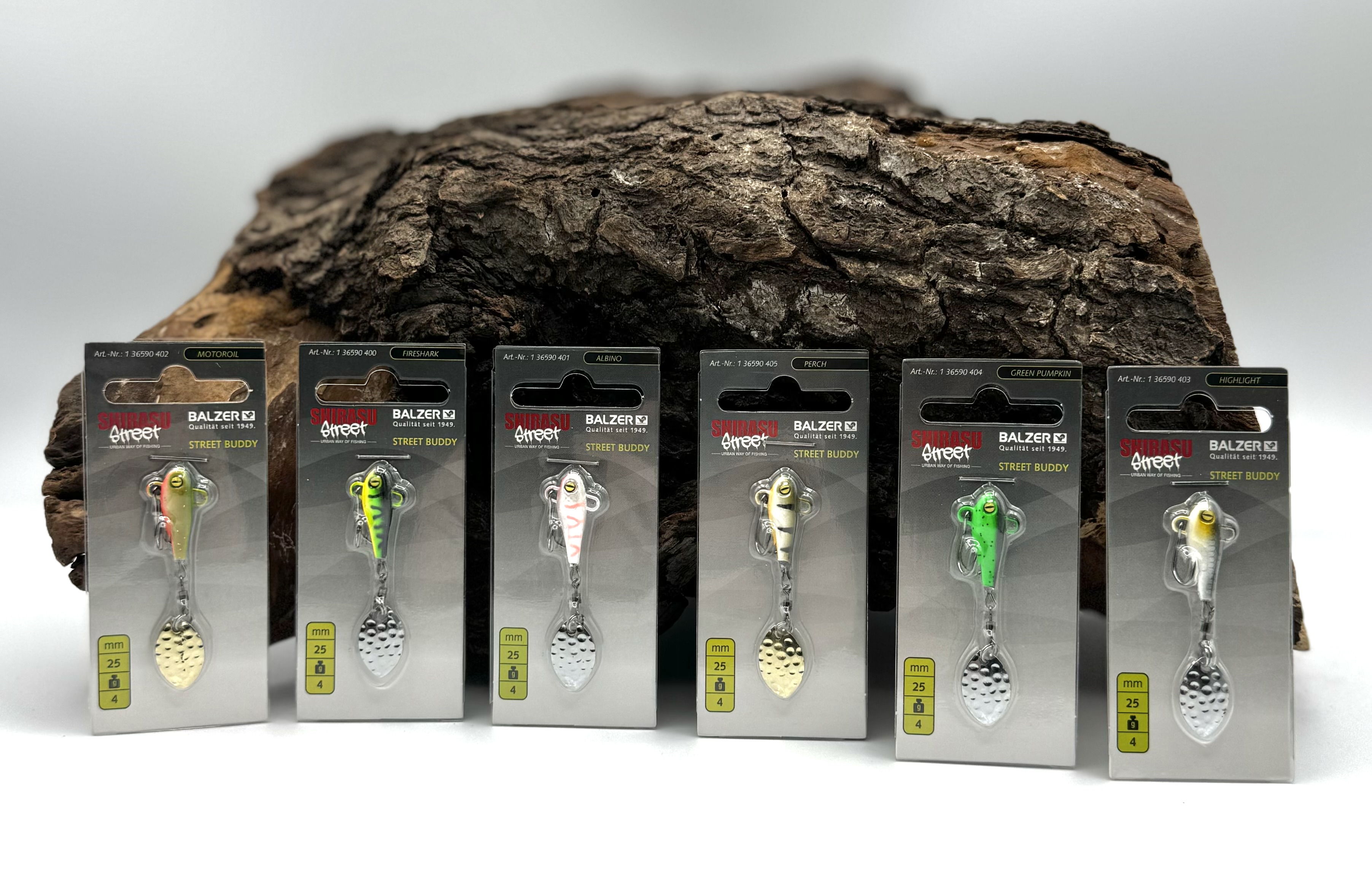 Balzer Shirasu Street Spin Buddy mit Zwillingshaken 6 Farben 4g