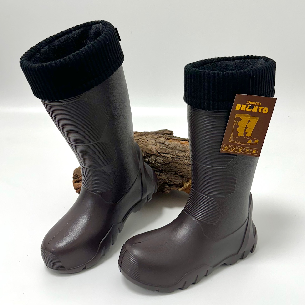 Delphin BRONTO Stiefel Braun Gr. 36 38 40 41 42 43 44 45 46 47 48 50