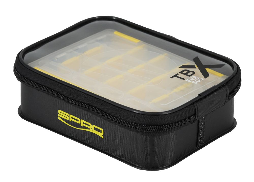 Spro TBX EVA Bag 50S mit 2 x Tackle Box S25 Clear