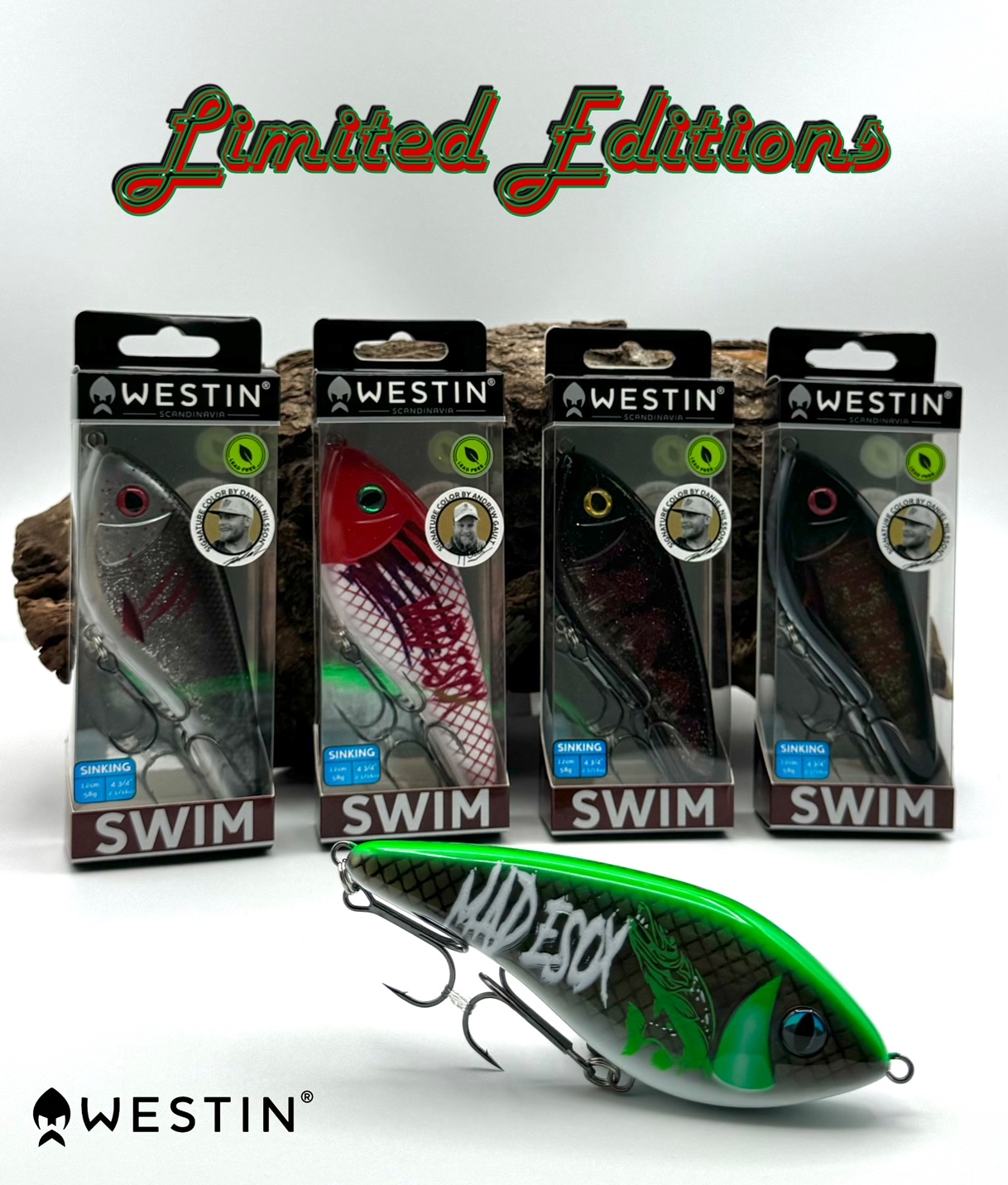 Westin Swim Glidebait 12cm 58g Sinking 5 Sonderfarben LIMITED EDITION
