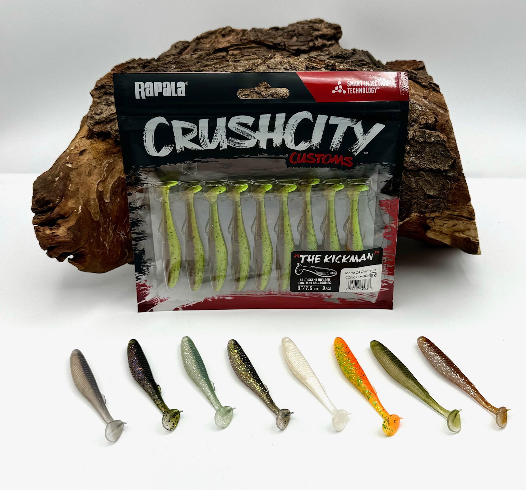 Rapala Crushcity Customs The Kickman 3" 7,5cm 3g 9 Stück 12 Farben